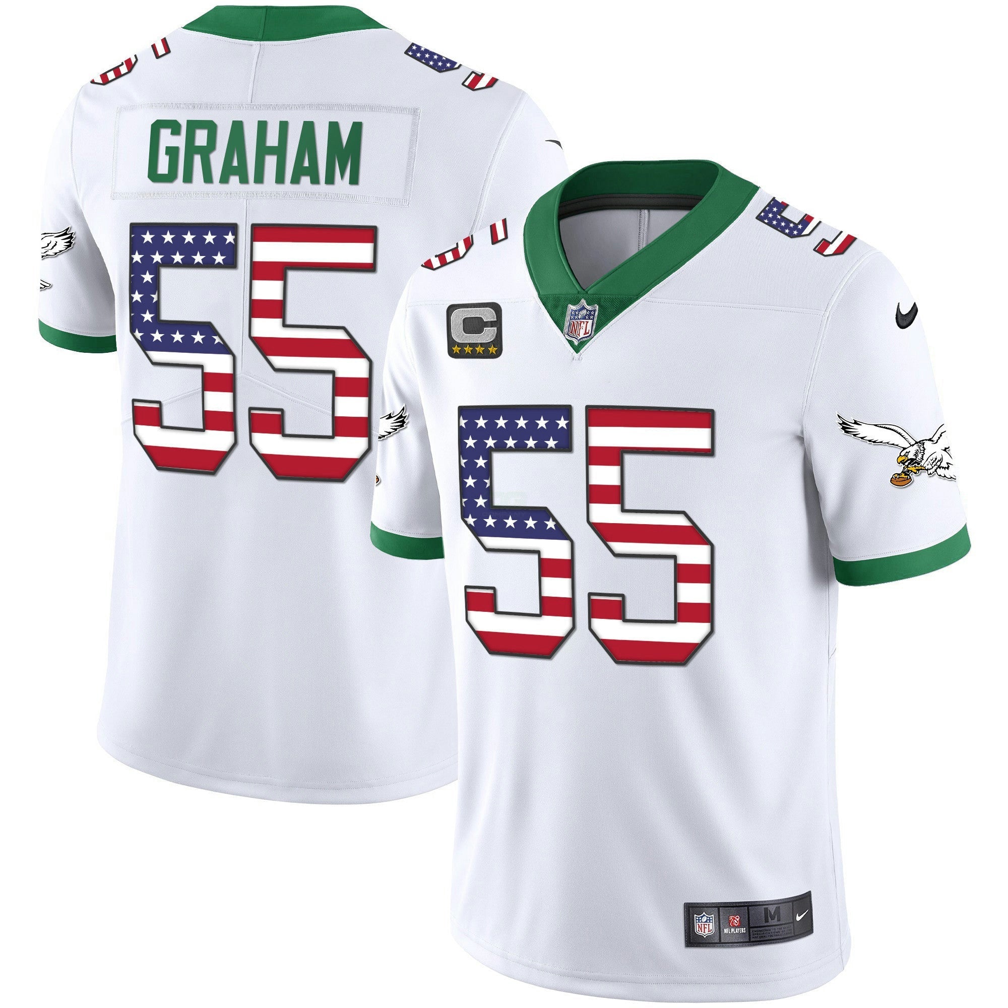 Camisa NFL Men’s Kelly Verde Dourada Flag Vapor Jersey