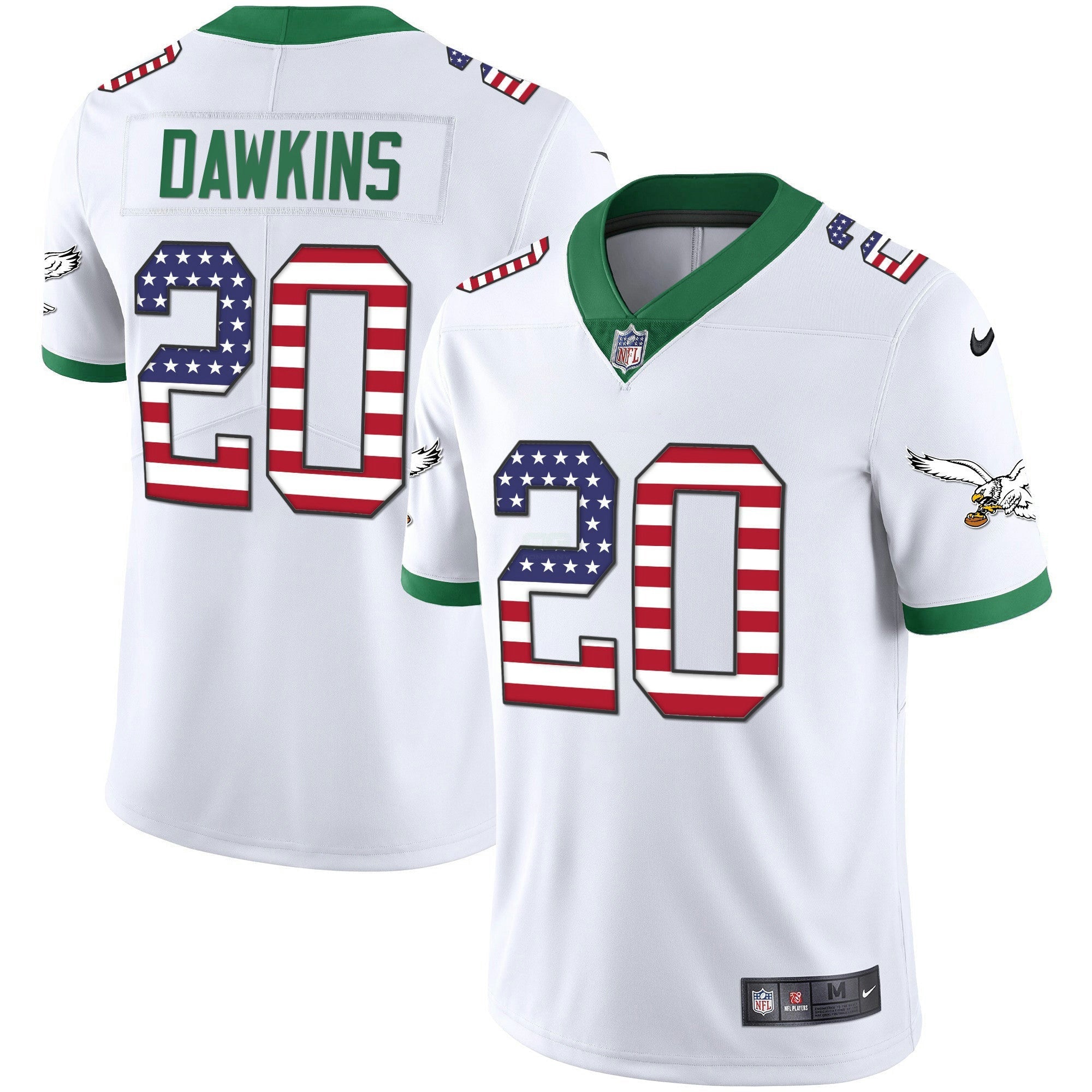 Camisa NFL Men’s Kelly Verde Dourada Flag Vapor Jersey