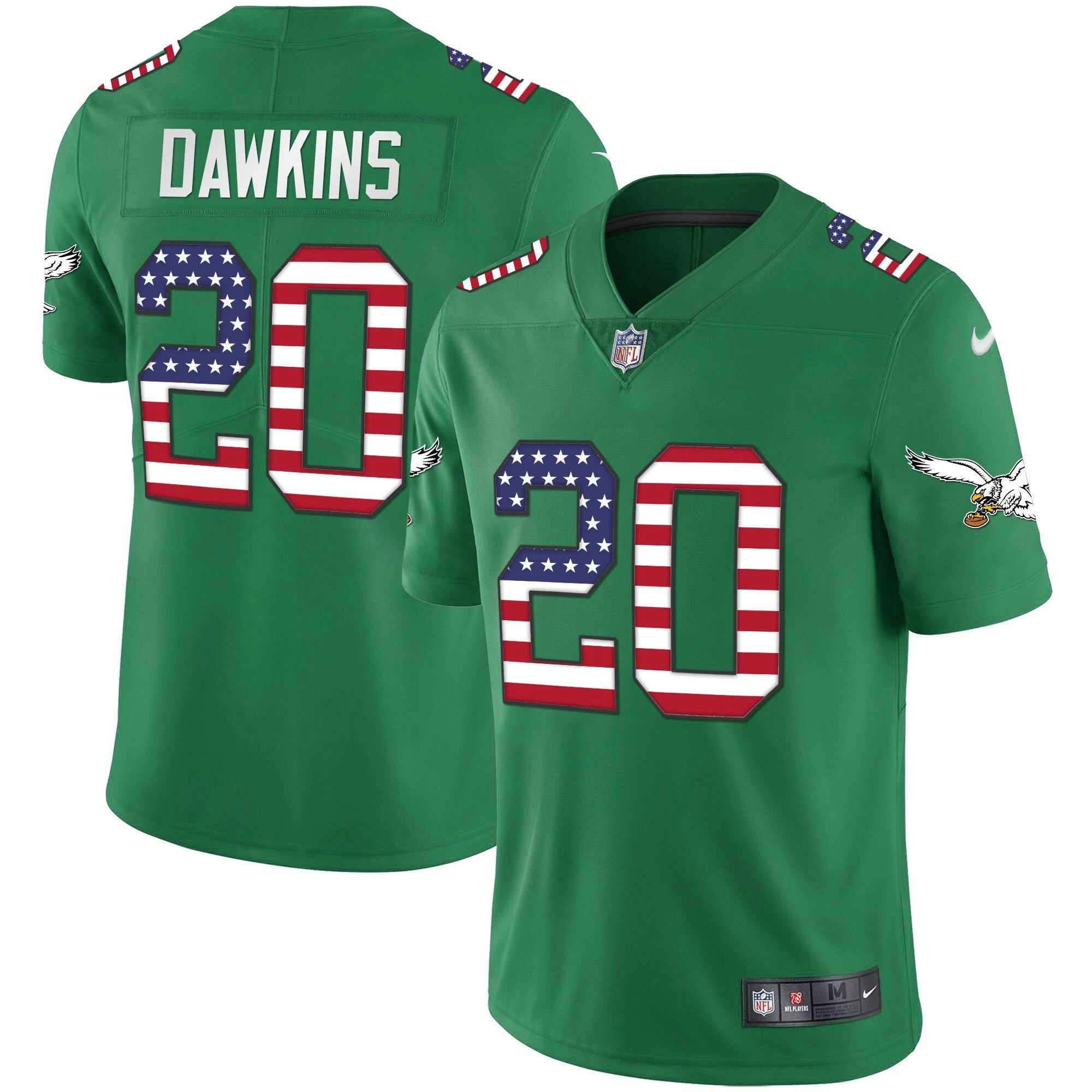 Camisa NFL Men’s Kelly Verde Dourada Flag Vapor Jersey