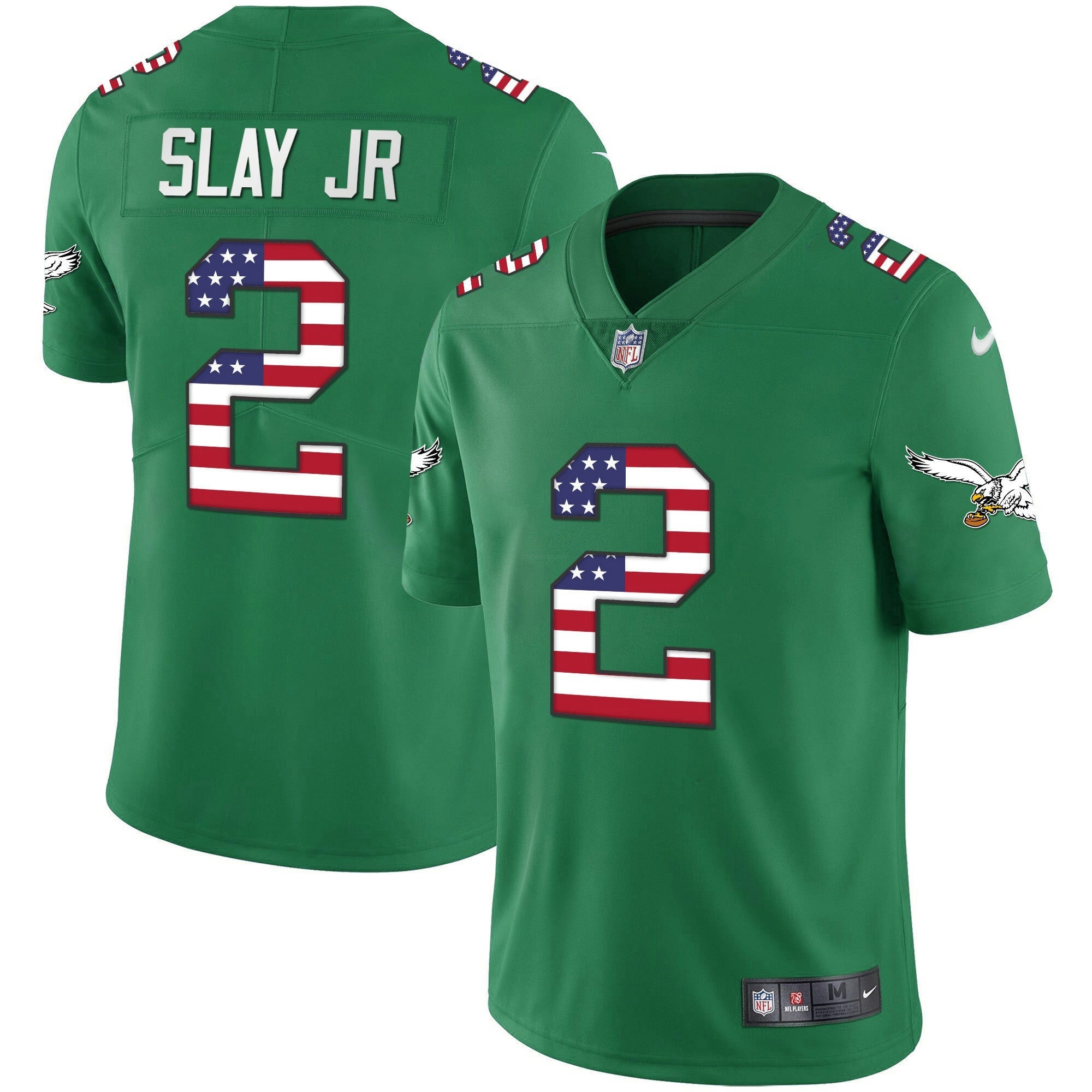 Camisa NFL Men’s Kelly Verde Dourada Flag Vapor Jersey