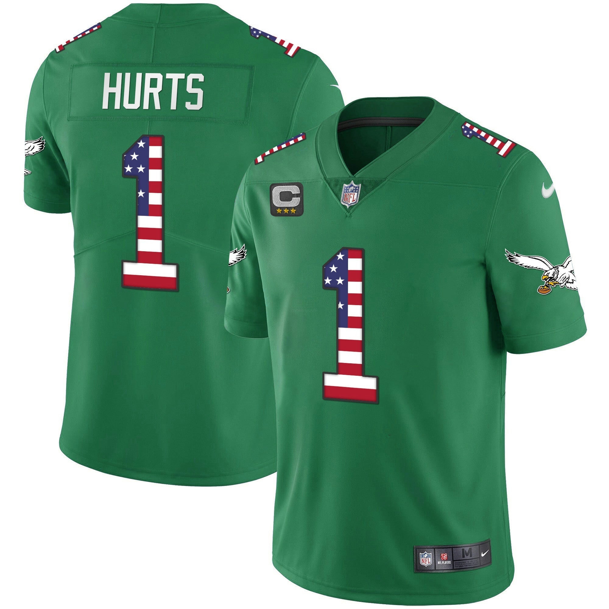 Camisa NFL Men’s Kelly Verde Dourada Flag Vapor Jersey