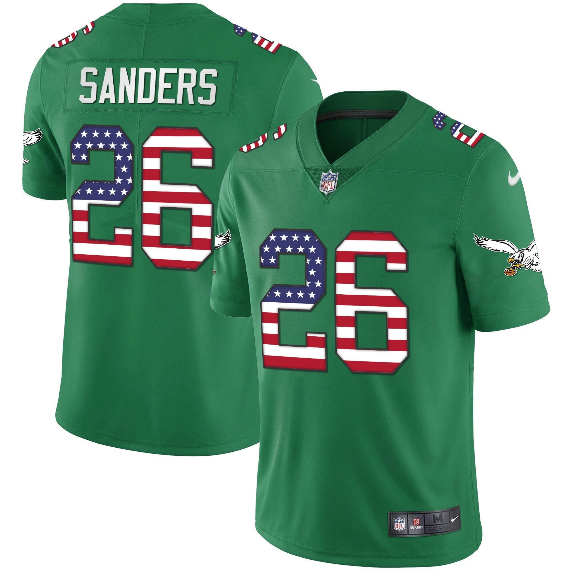 Camisa NFL Men’s Kelly Verde Dourada Flag Vapor Jersey