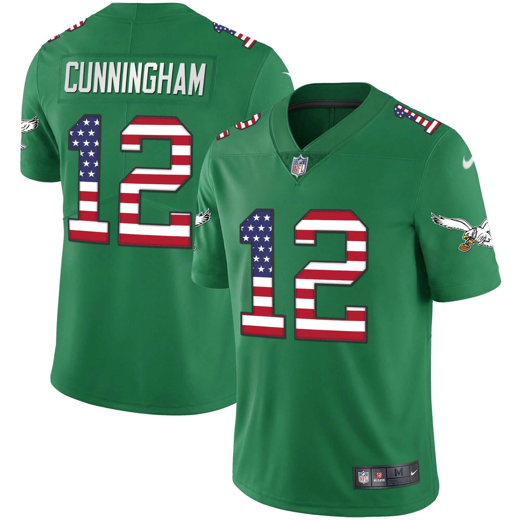 Camisa NFL Men’s Kelly Verde Dourada Flag Vapor Jersey