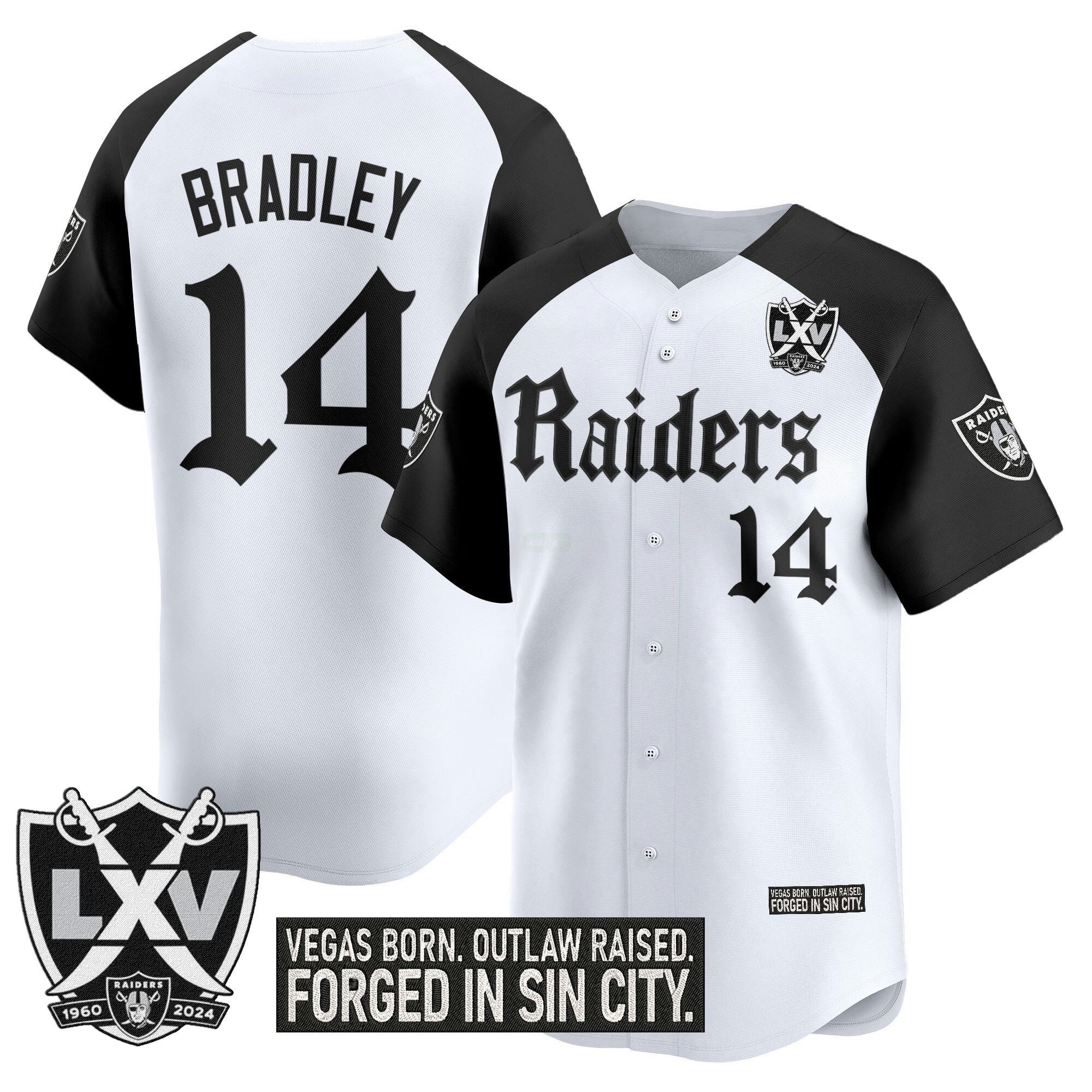 Camisa NFL Men’s Las Vegas ‘Gothic Sin City Shadows Edition’ Vapor Jersey