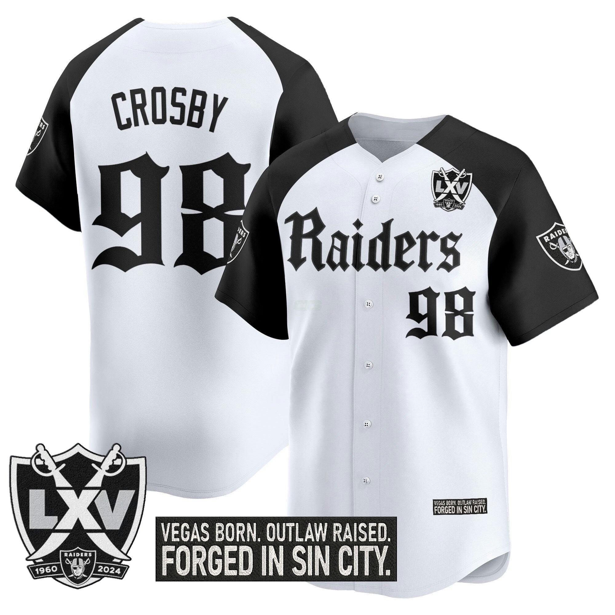 Camisa NFL Men’s Las Vegas ‘Gothic Sin City Shadows Edition’ Vapor Jersey