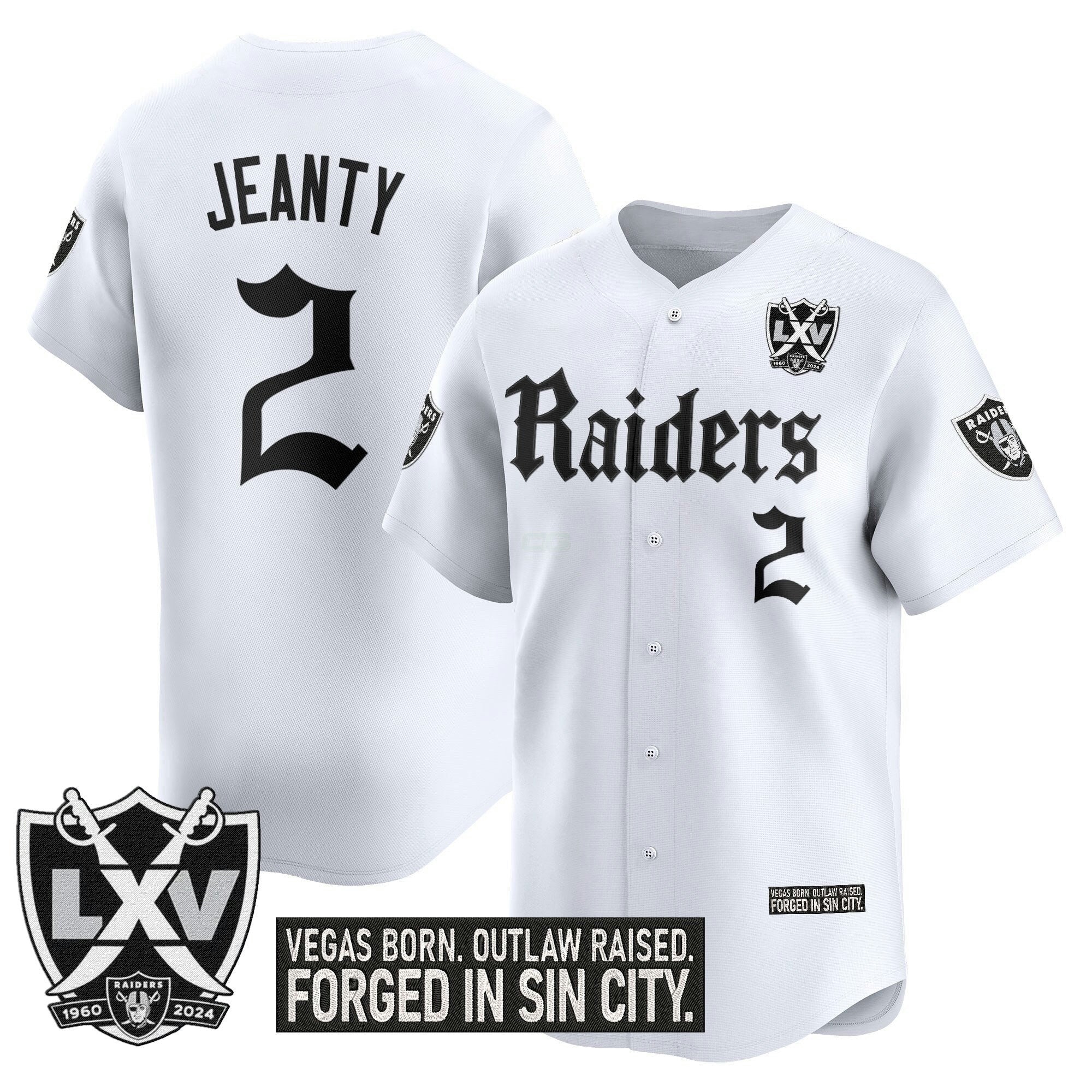 Camisa NFL Men’s Las Vegas ‘Gothic Sin City Shadows Edition’ Vapor Jersey