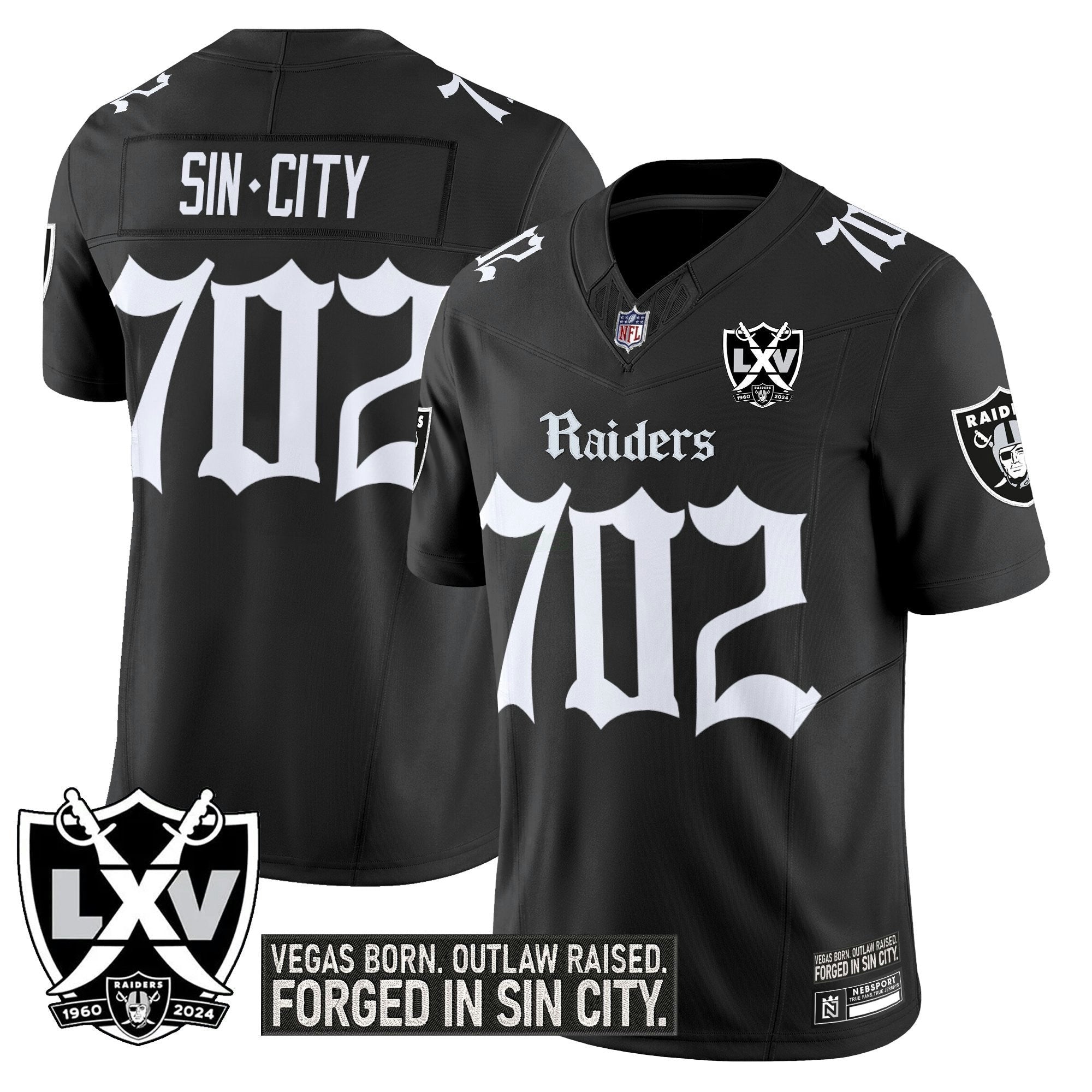 Camisa NFL Men’s Las Vegas ‘Gothic Sin City Shadows Edition’ Vapor Limited Jersey