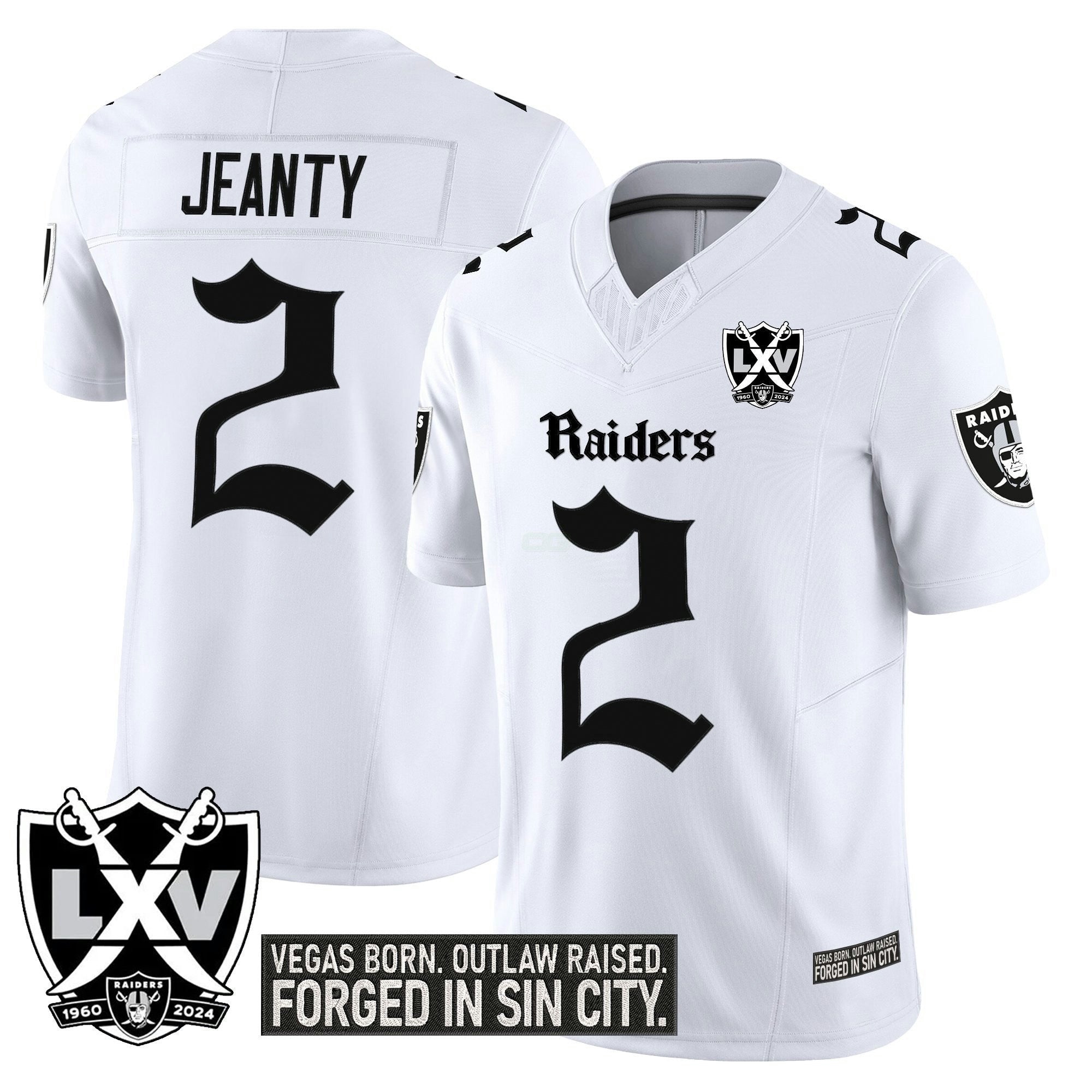 Camisa NFL Men’s Las Vegas ‘Gothic Sin City Shadows Edition’ Vapor Limited Jersey V2
