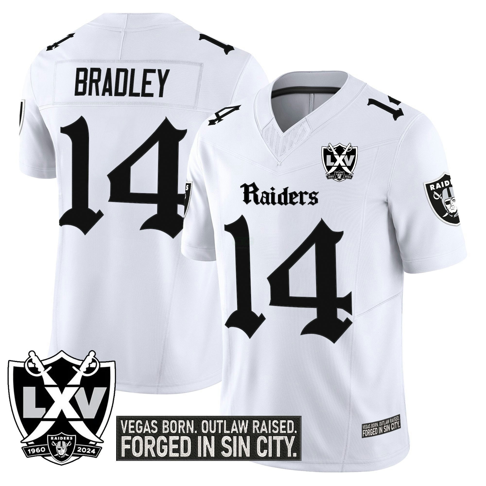 Camisa NFL Men’s Las Vegas ‘Gothic Sin City Shadows Edition’ Vapor Limited Jersey V2