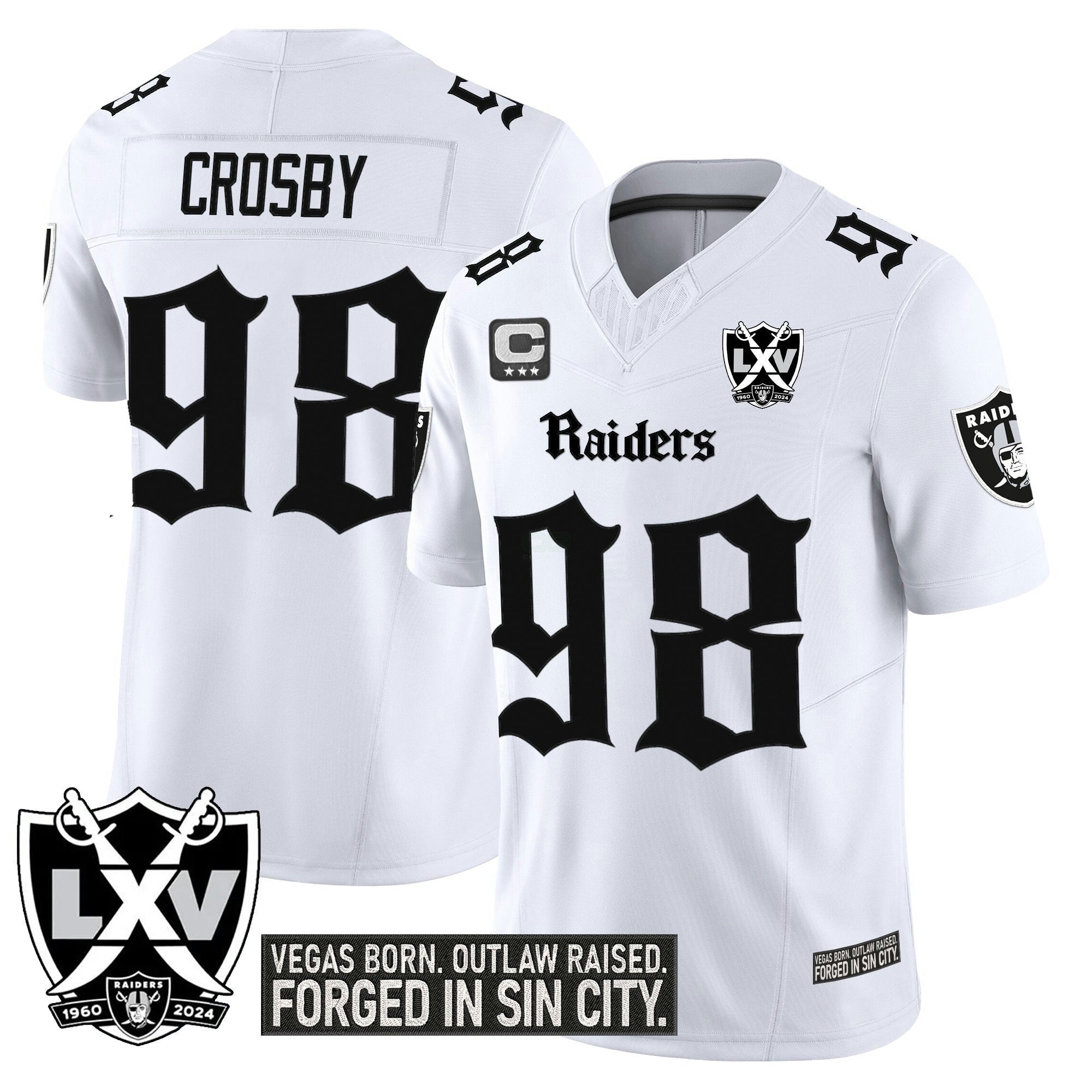 Camisa NFL Men’s Las Vegas ‘Gothic Sin City Shadows Edition’ Vapor Limited Jersey V2