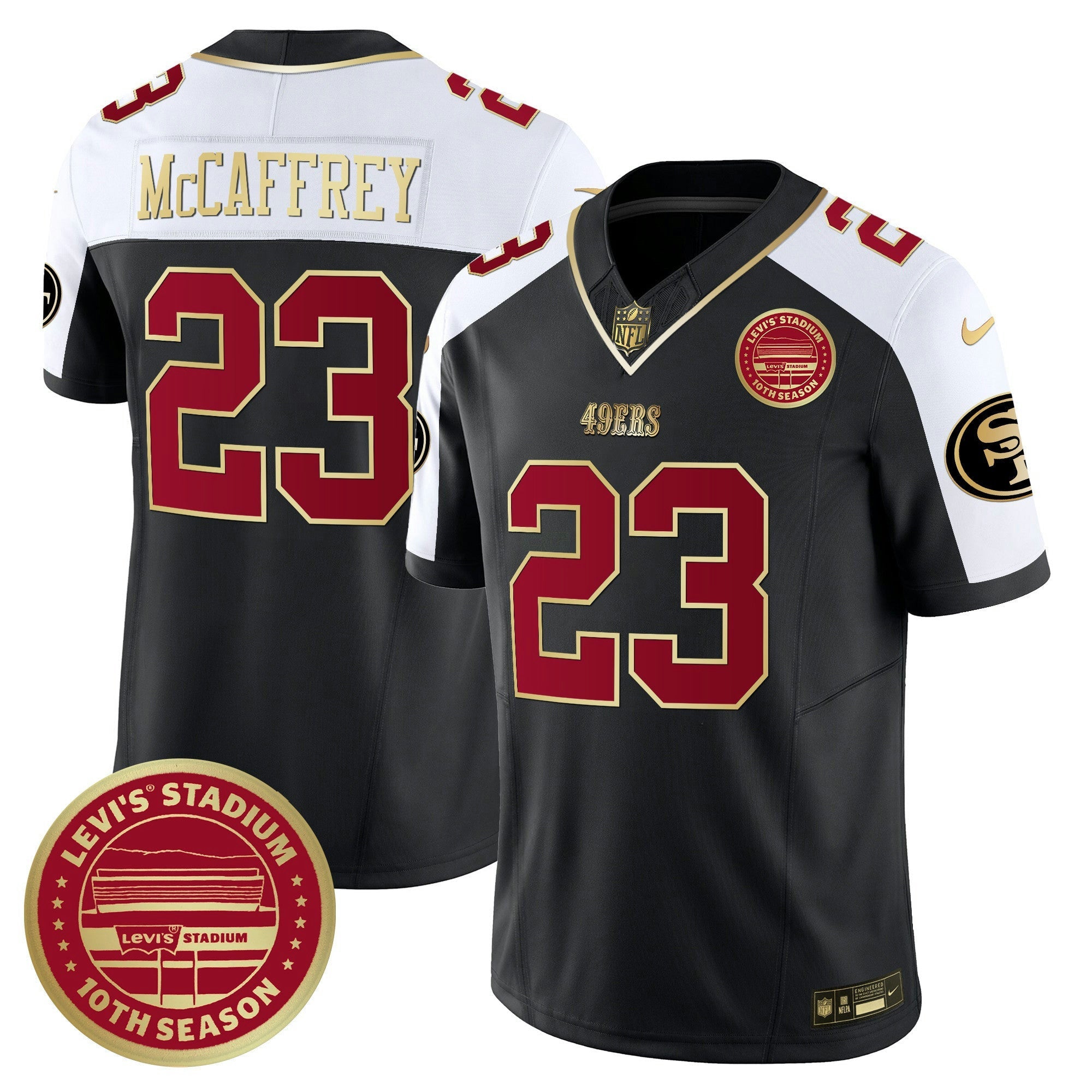Camisa NFL Men’s Levi’s Stadium 10th Season Patch Vapor Limited Jersey