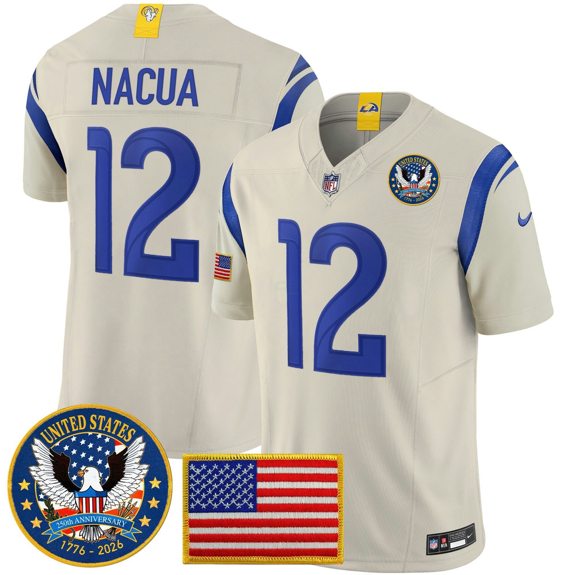 Camisa NFL Men’s Los Angeles 2025 “United States 250th Anniversary Patch” Vapor Limited Jersey