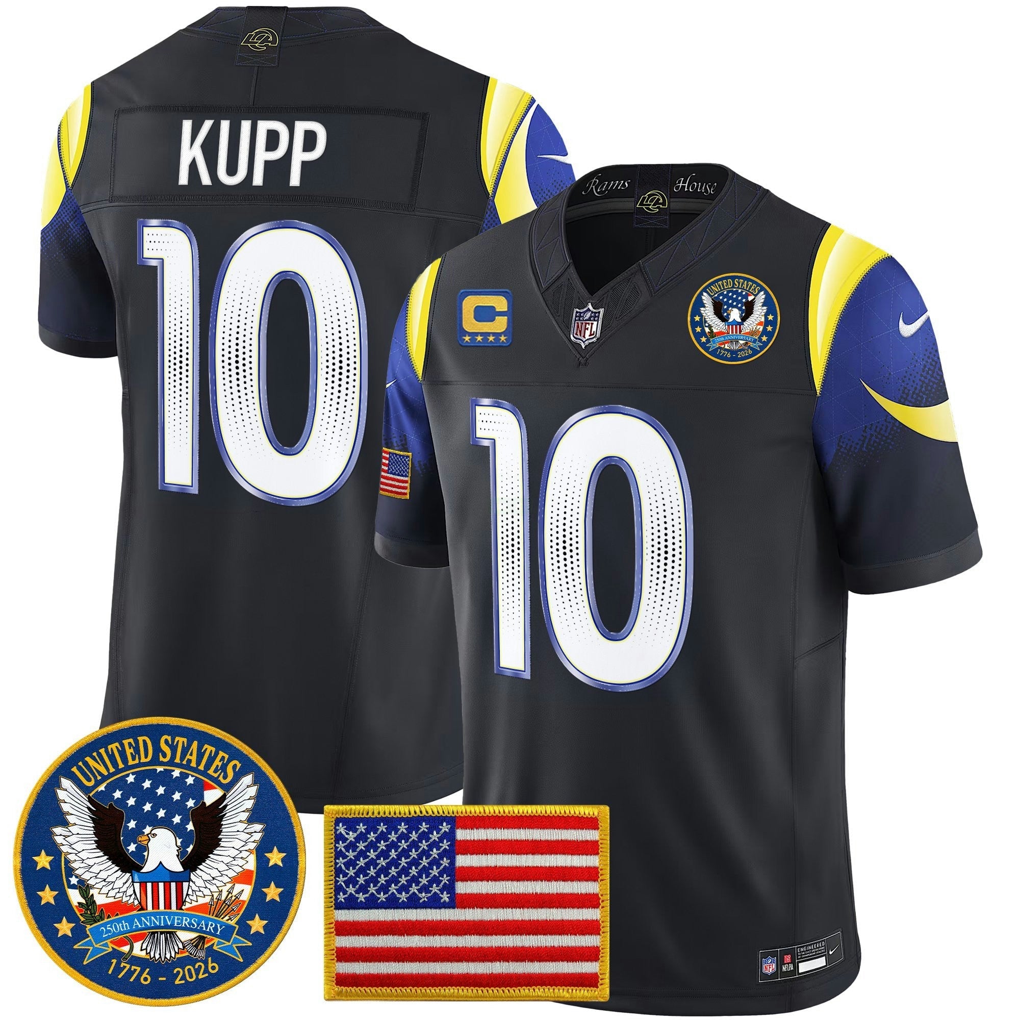 Camisa NFL Men’s Los Angeles 2025 “United States 250th Anniversary Patch” Vapor Limited Jersey