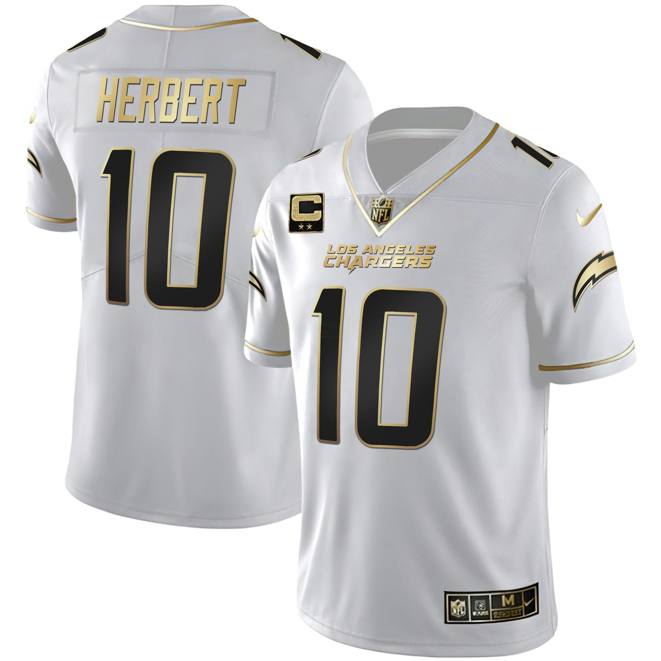 Camisa NFL Men’s Los Angeles Branca Dourada & Preta Dourada Jersey