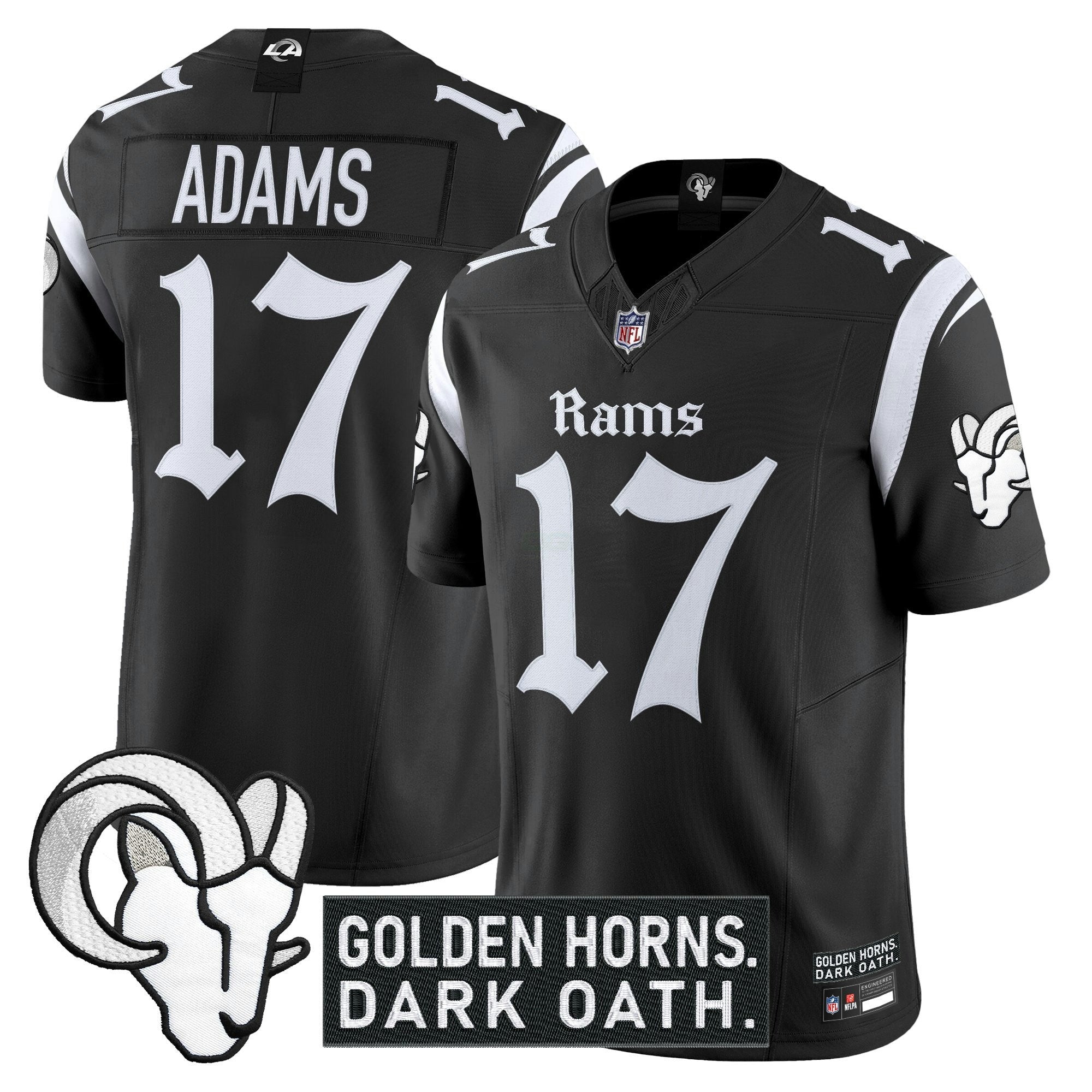 Camisa NFL Men’s Los Angeles ‘Gothic Horns Reforged Edition’ Vapor Limited Jersey