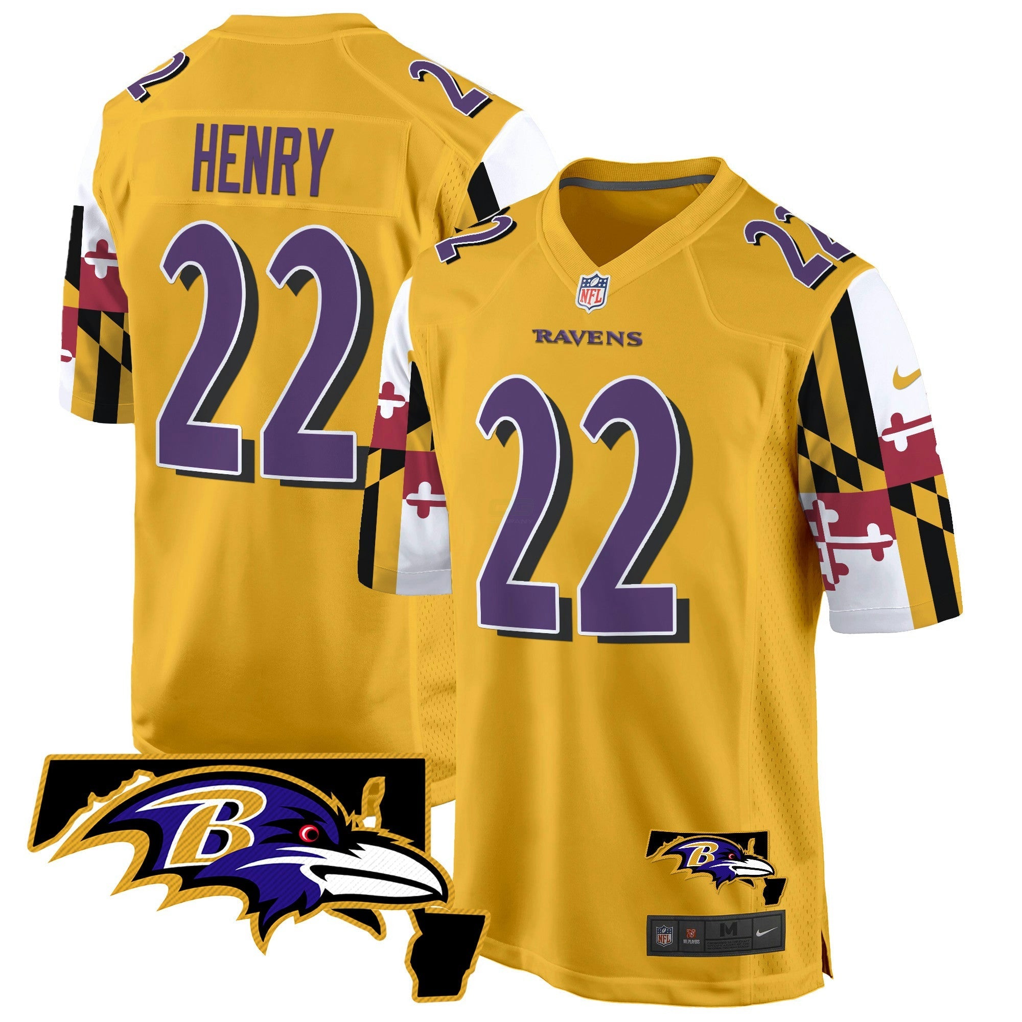 Camisa NFL Men’s Maryland Flag Game Jersey