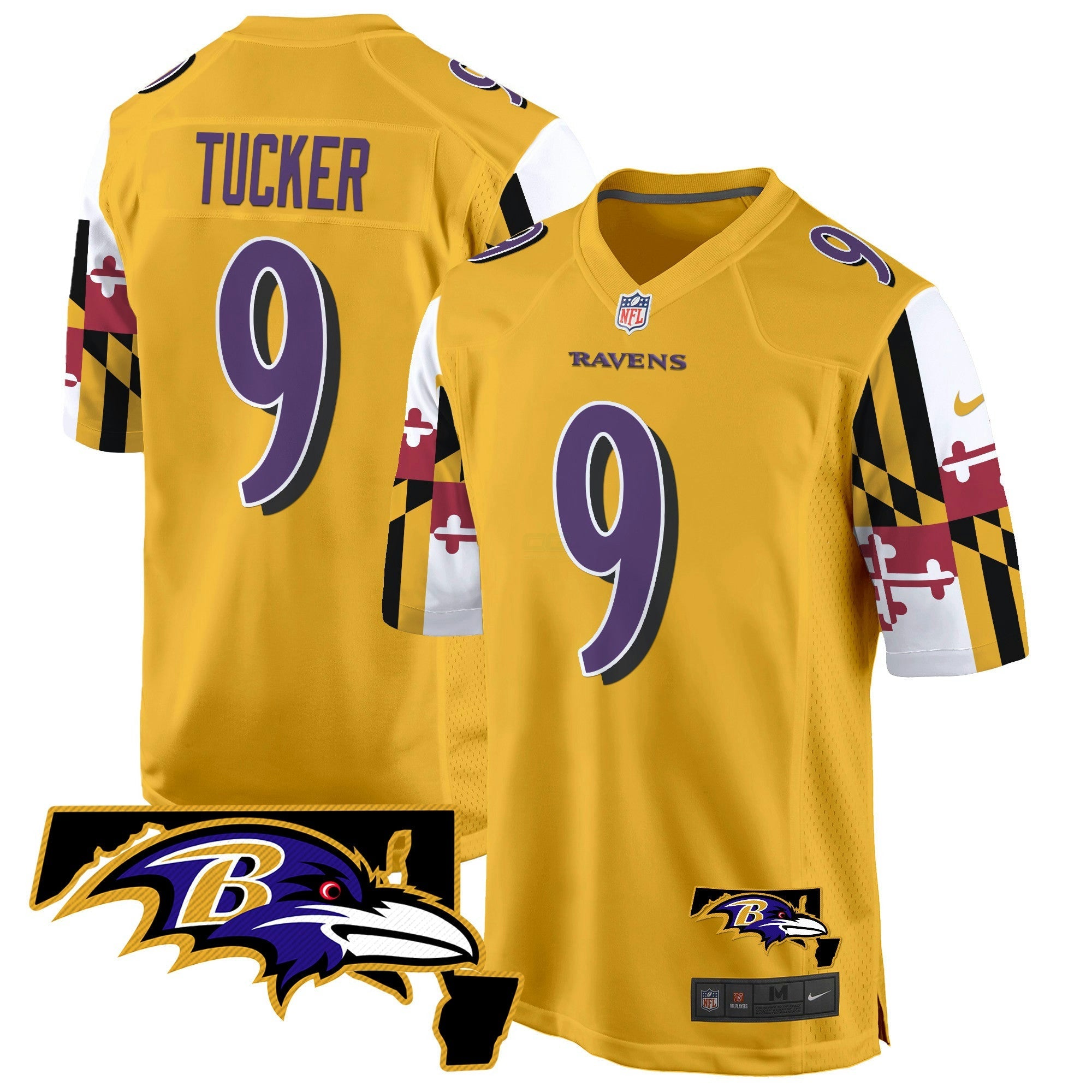 Camisa NFL Men’s Maryland Flag Game Jersey