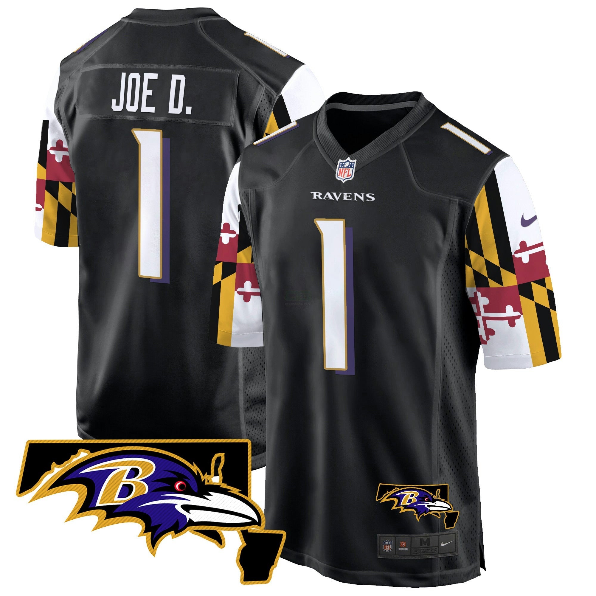 Camisa NFL Men’s Maryland Flag Game Jersey