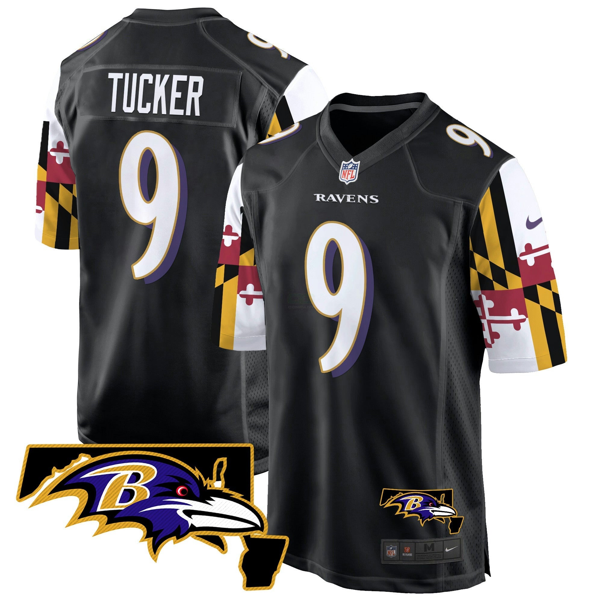 Camisa NFL Men’s Maryland Flag Game Jersey