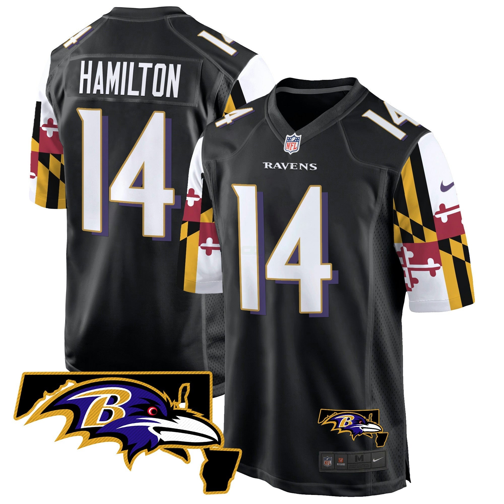 Camisa NFL Men’s Maryland Flag Game Jersey