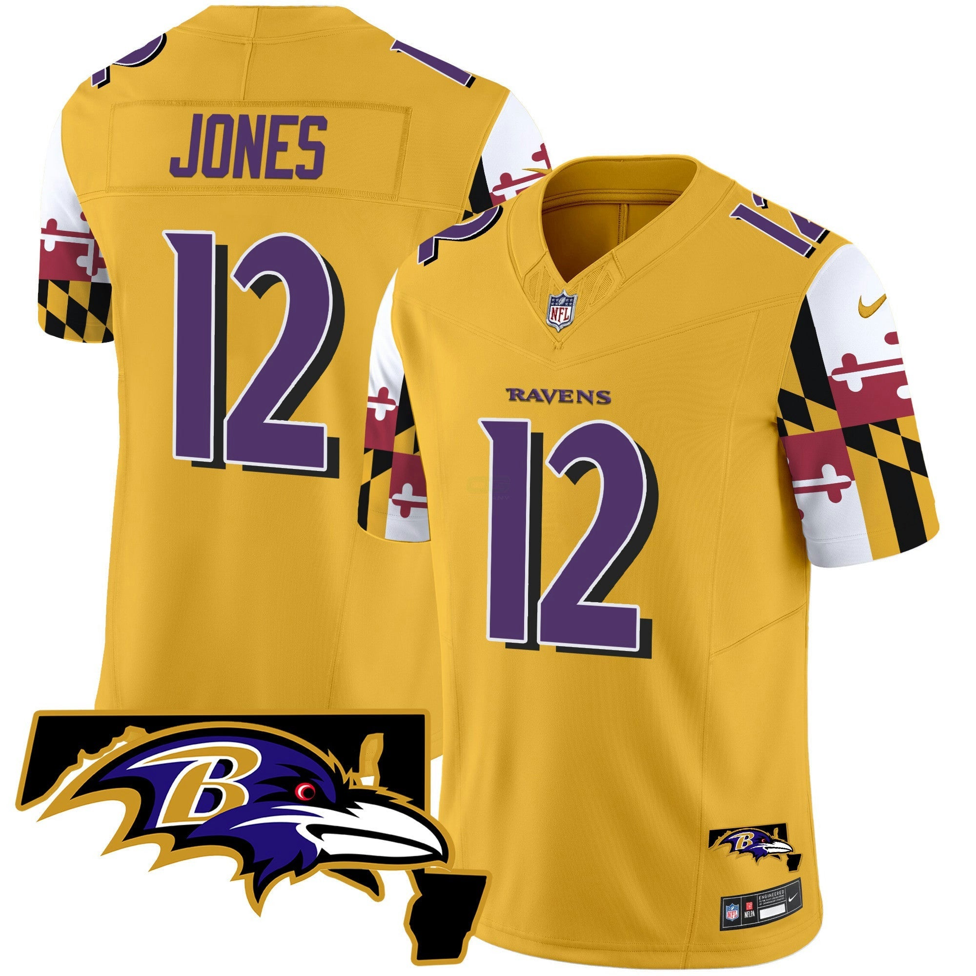 Camisa NFL Men’s Maryland Flag Vapor Limited Jersey V2