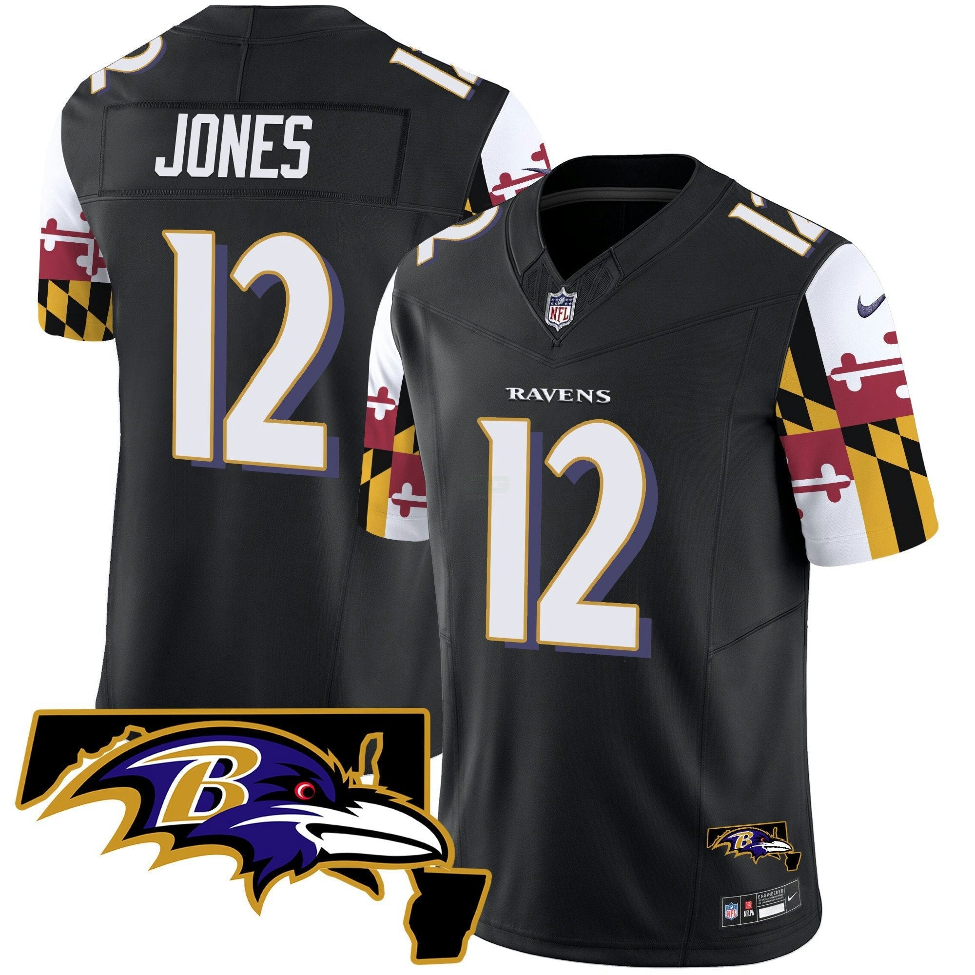 Camisa NFL Men’s Maryland Flag Vapor Limited Jersey V2