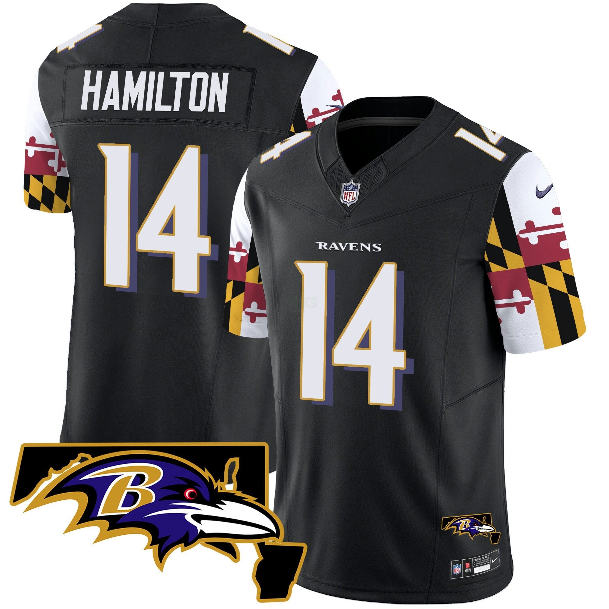 Camisa NFL Men’s Maryland Flag Vapor Limited Jersey V2