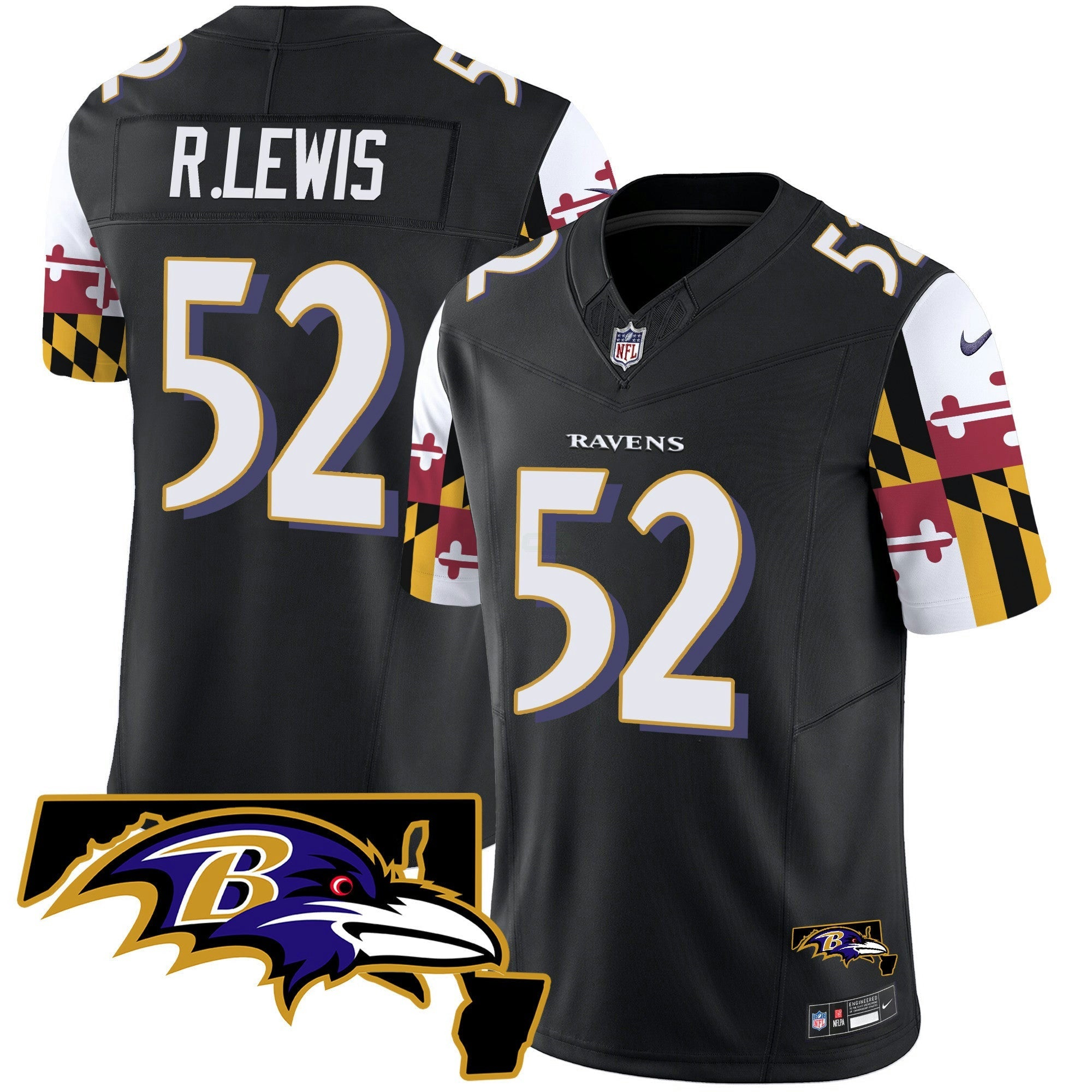 Camisa NFL Men’s Maryland Flag Vapor Limited Jersey V2