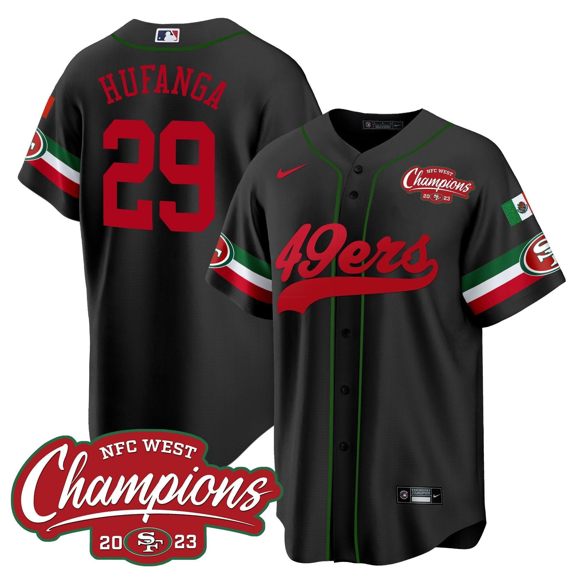 Camisa NFL Men’s Mexico 2023 NFC West Champions Jersey