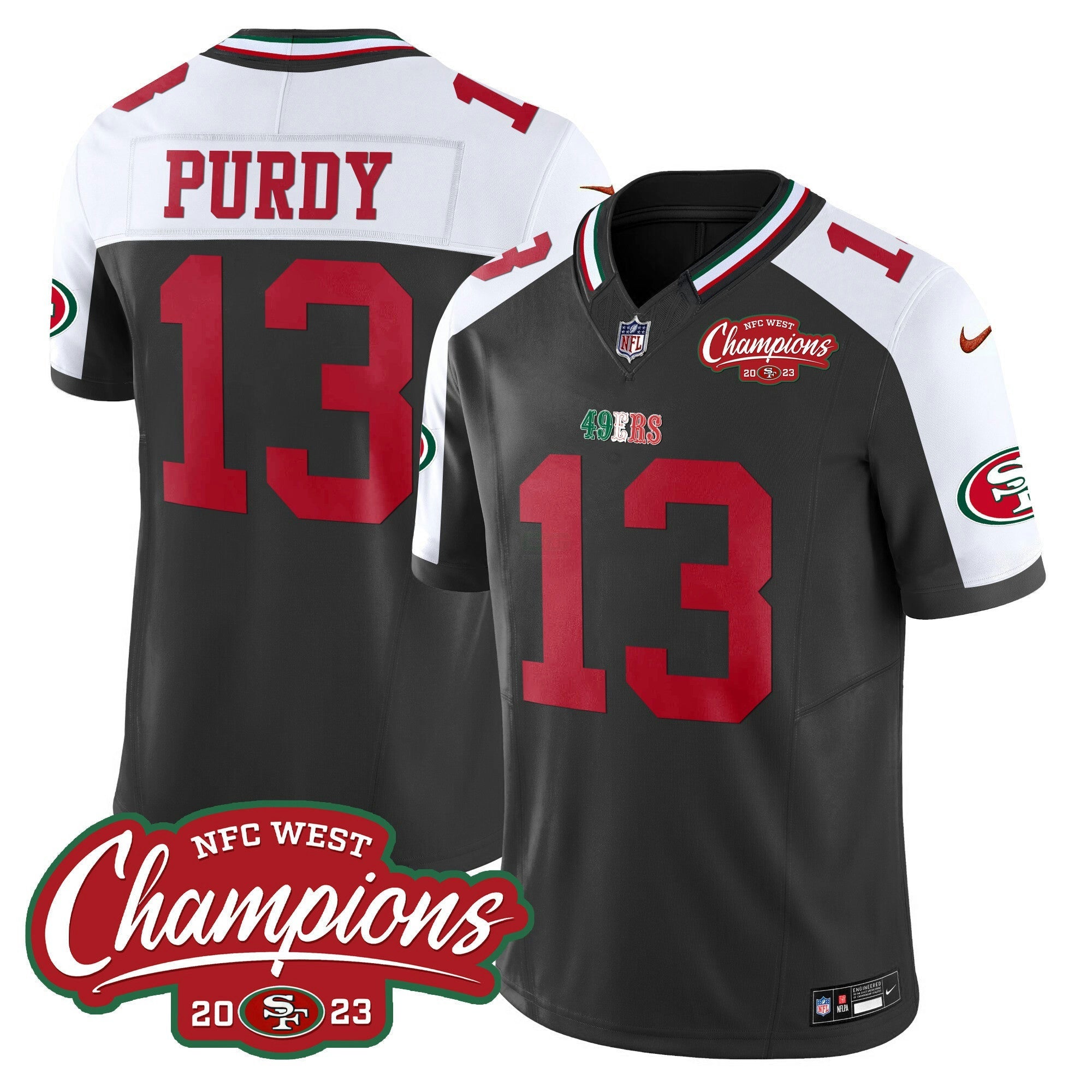 Camisa NFL Men’s Mexico 2023 NFC West Champions Patch Vapor Jersey