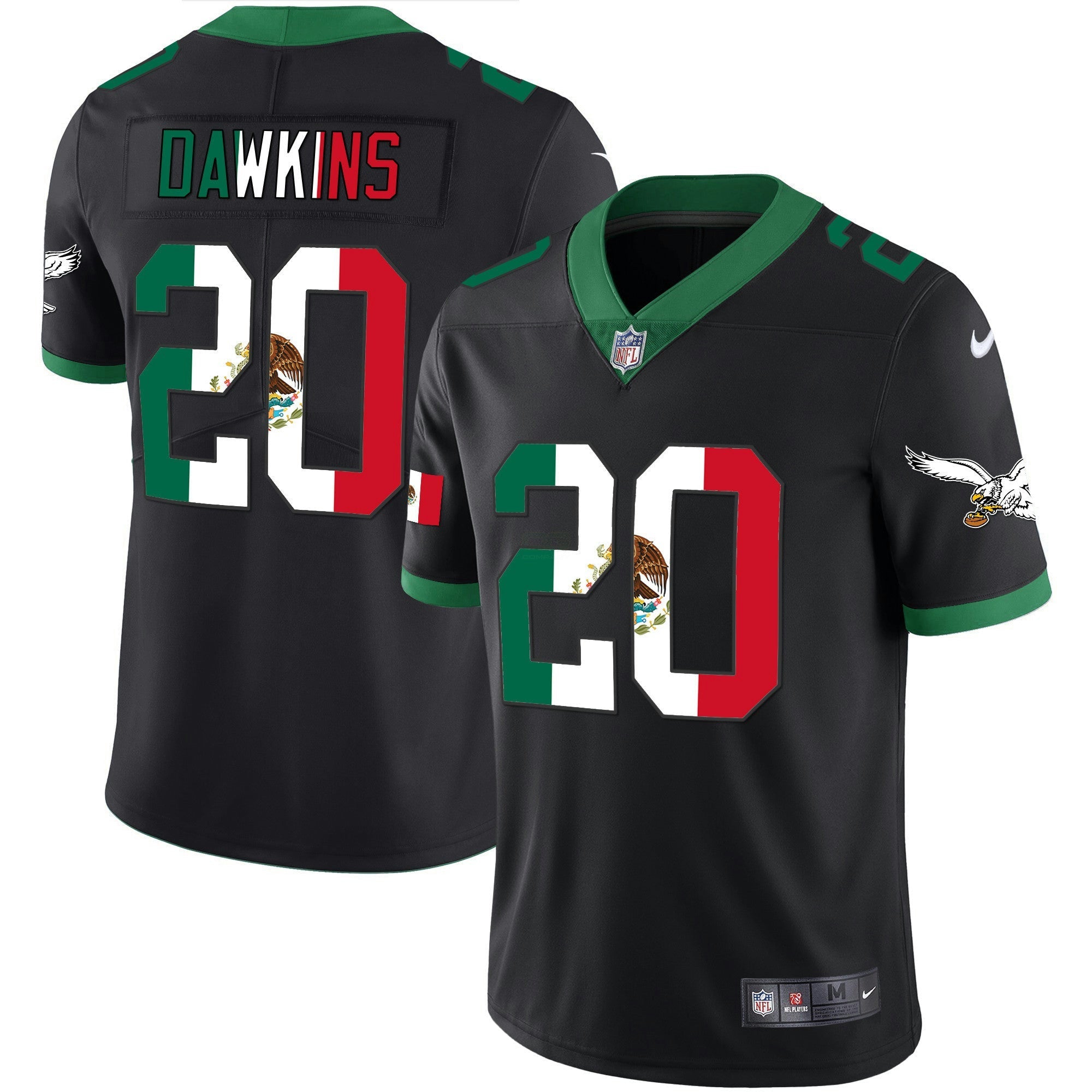 Camisa NFL Men’s Mexico Gold & Kelly Vapor Jersey