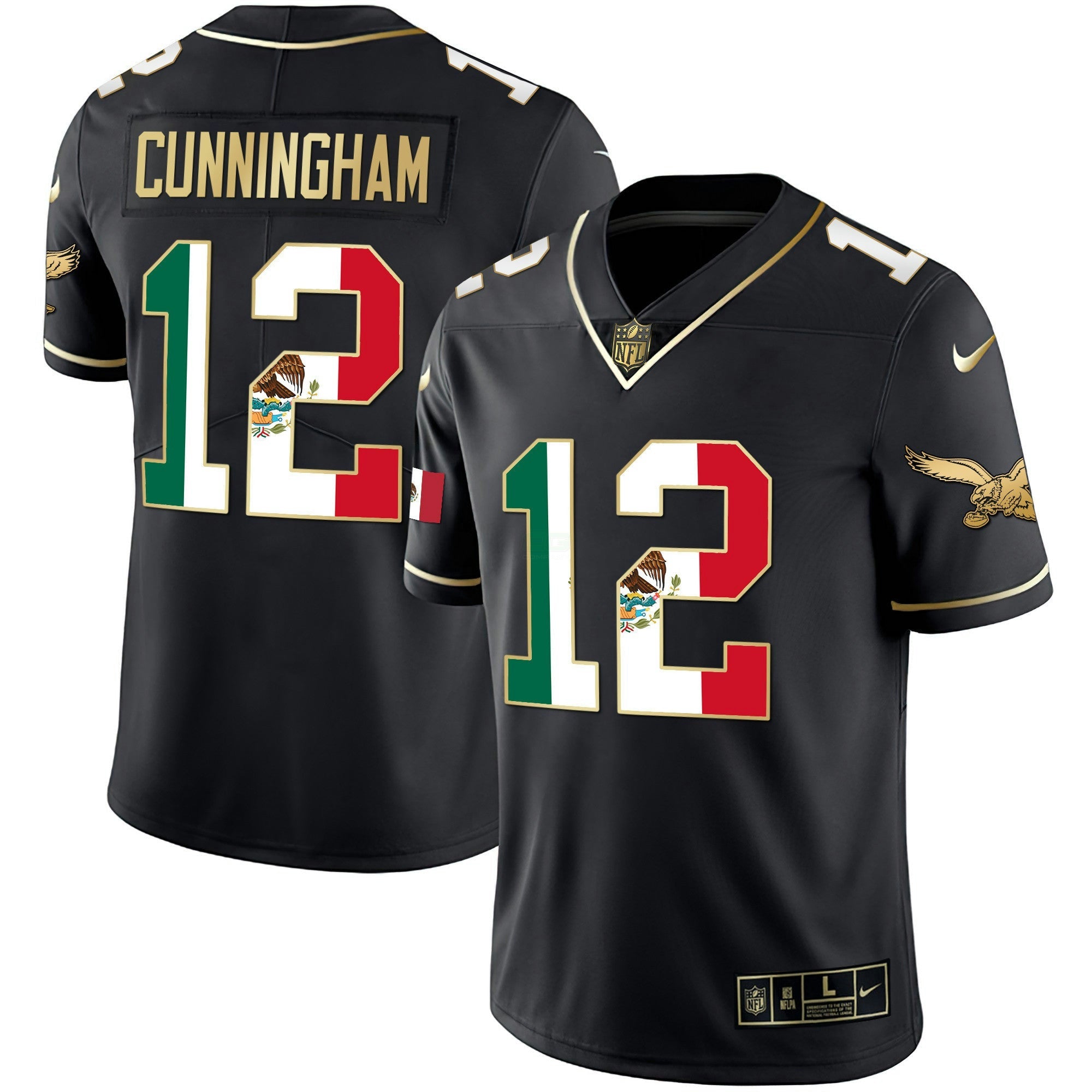 Camisa NFL Men’s Mexico Gold & Kelly Vapor Jersey