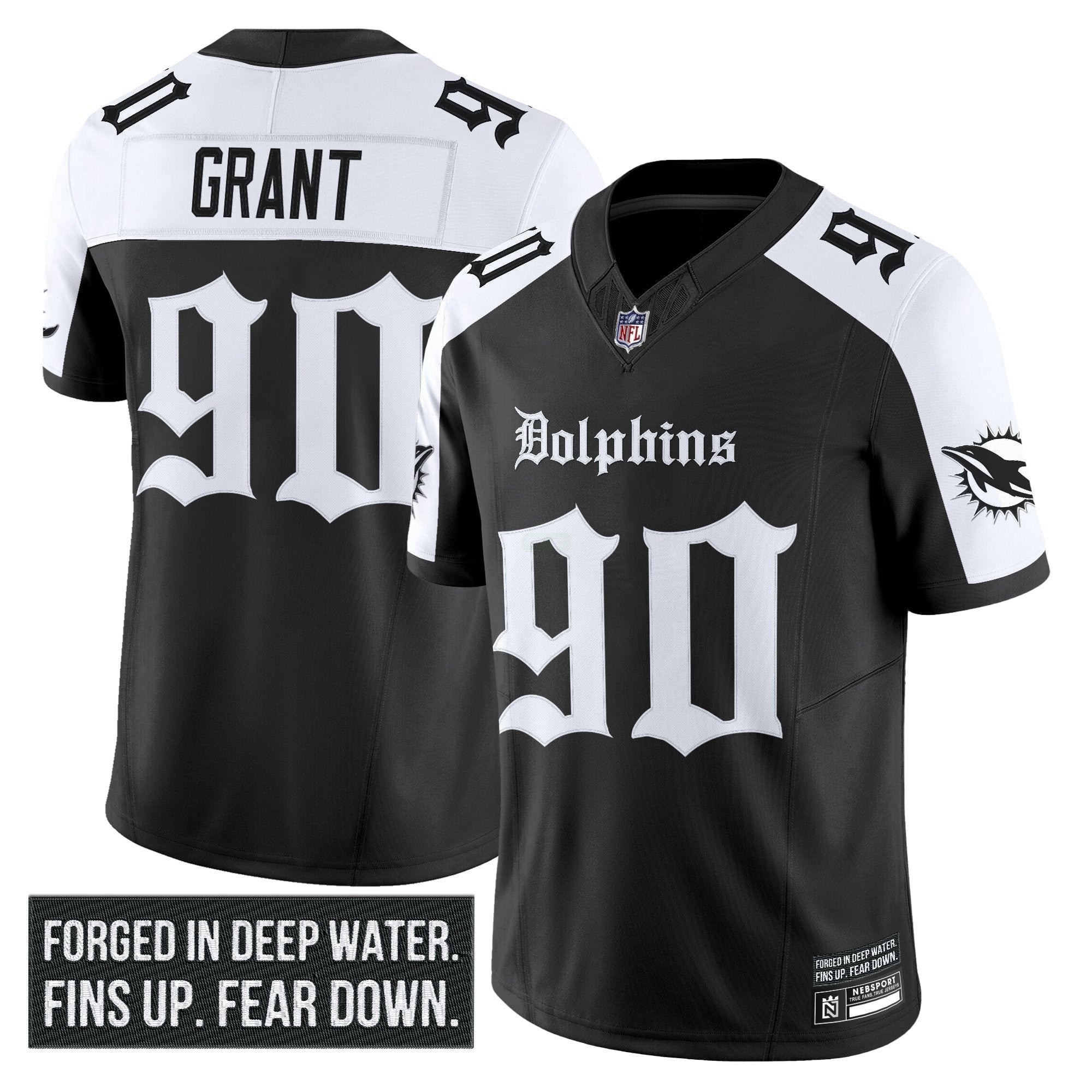 Camisa NFL Men’s Miami ‘Gothic Deep Water Edition’ Vapor Limited Jersey