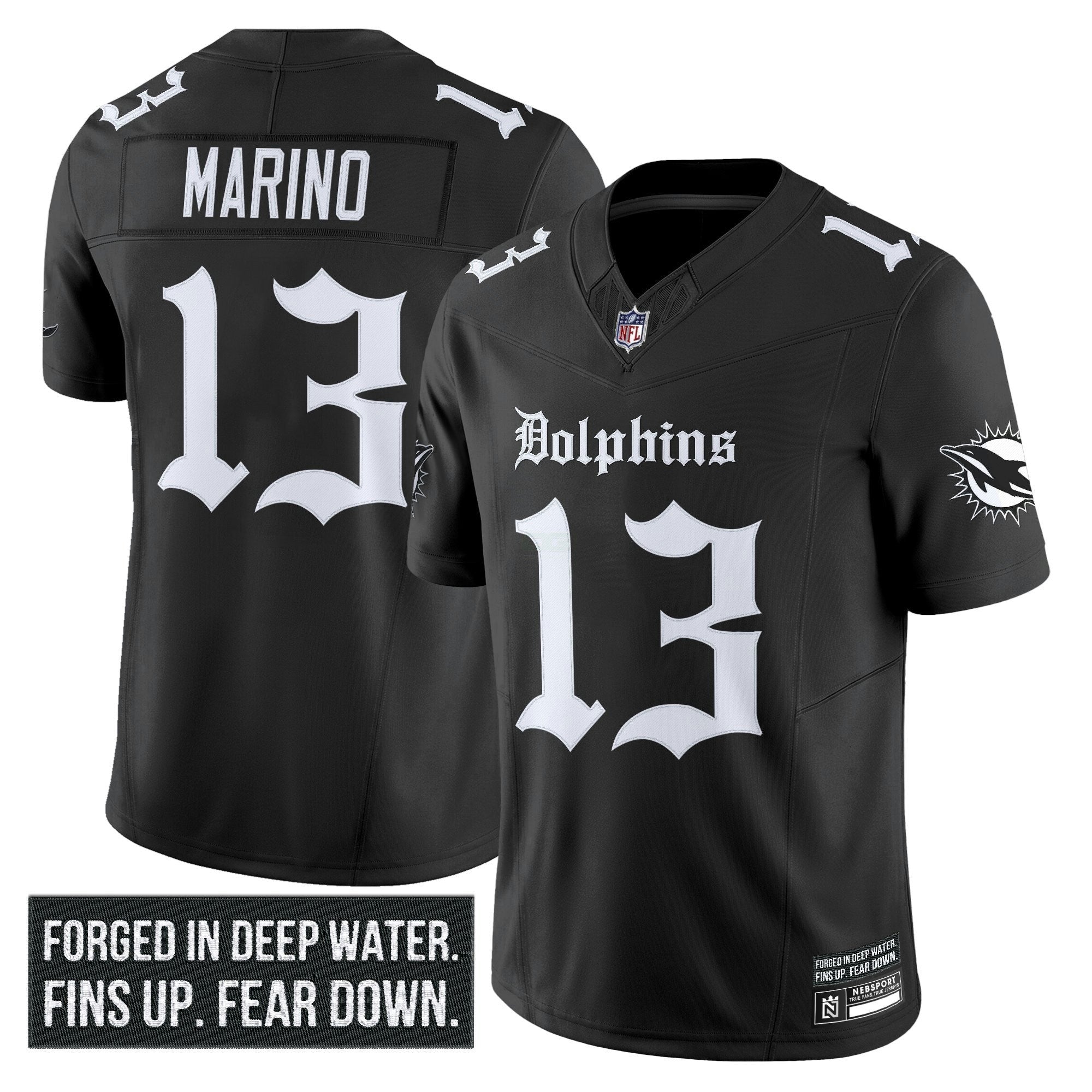 Camisa NFL Men’s Miami ‘Gothic Deep Water Edition’ Vapor Limited Jersey