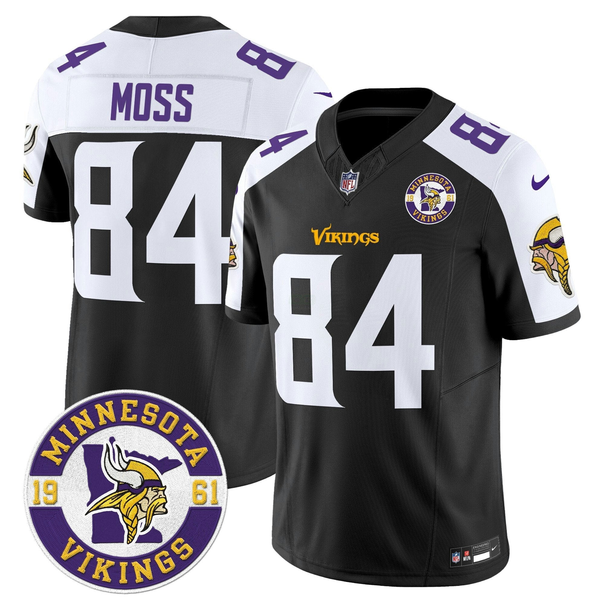 Camisa NFL Men’s Minnesota 2024 Vapor Limited Jersey V2 – Est. 1961 Patch