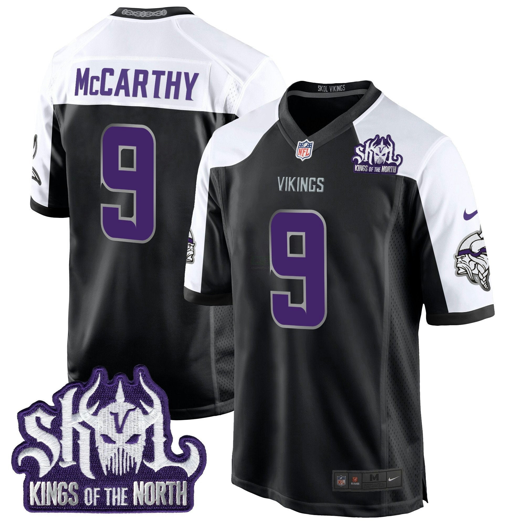Camisa NFL Men’s Minnesota 2024 Winter Warrior Skol Patch Game Jersey