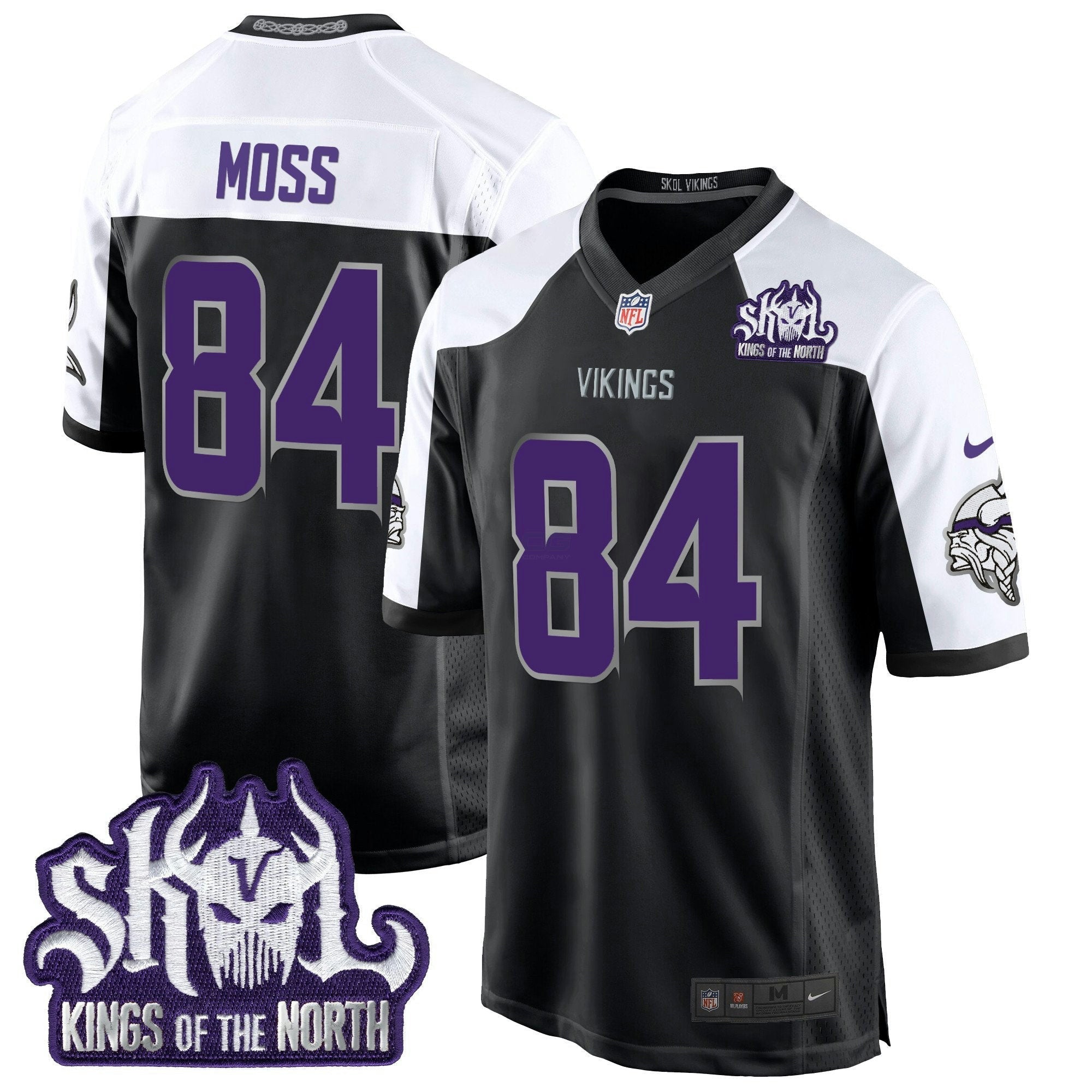 Camisa NFL Men’s Minnesota 2024 Winter Warrior Skol Patch Game Jersey