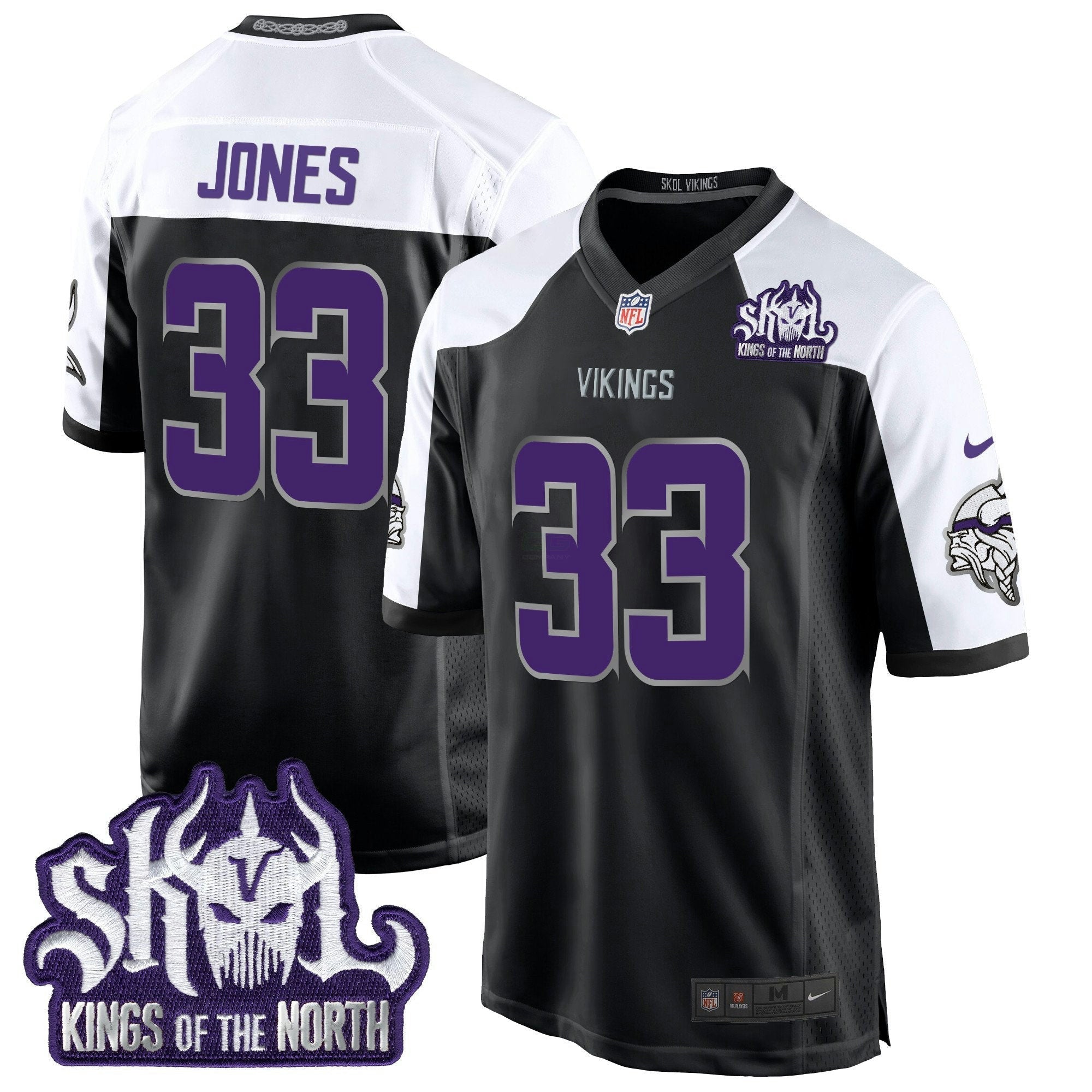 Camisa NFL Men’s Minnesota 2024 Winter Warrior Skol Patch Game Jersey