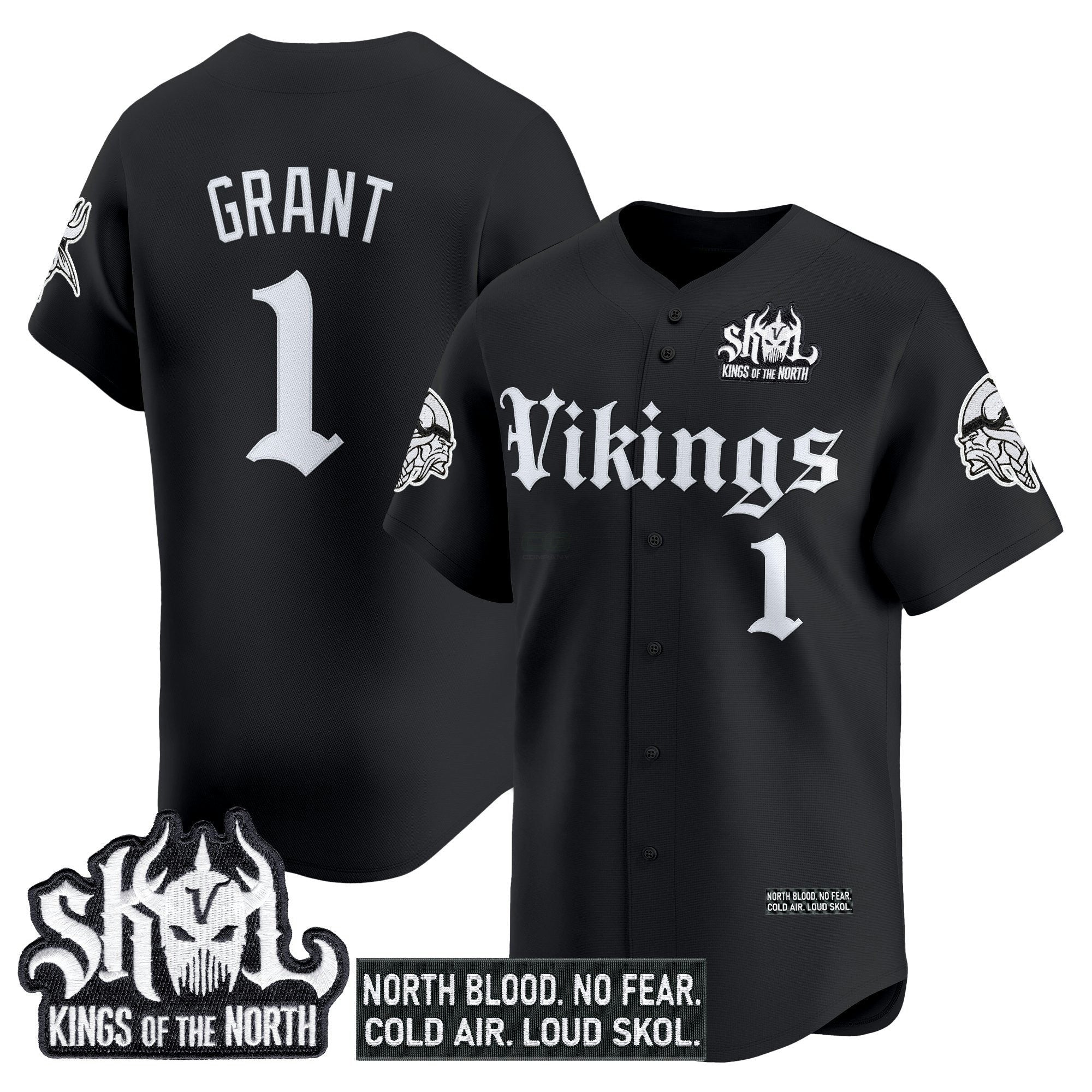 Camisa NFL Men’s Minnesota ‘Gothic Norseblood Edition’ Vapor Jersey