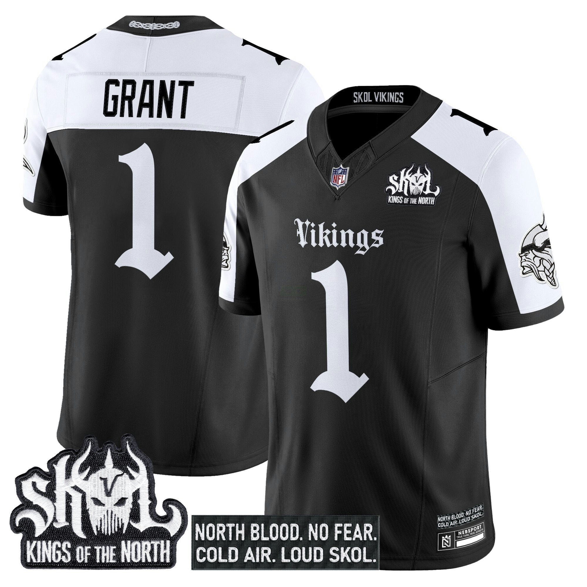 Camisa NFL Men’s Minnesota ‘Gothic Norseblood Edition’ Vapor Limited Jersey
