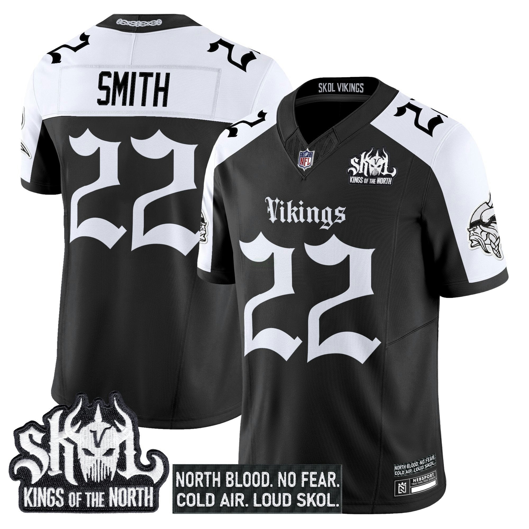 Camisa NFL Men’s Minnesota ‘Gothic Norseblood Edition’ Vapor Limited Jersey