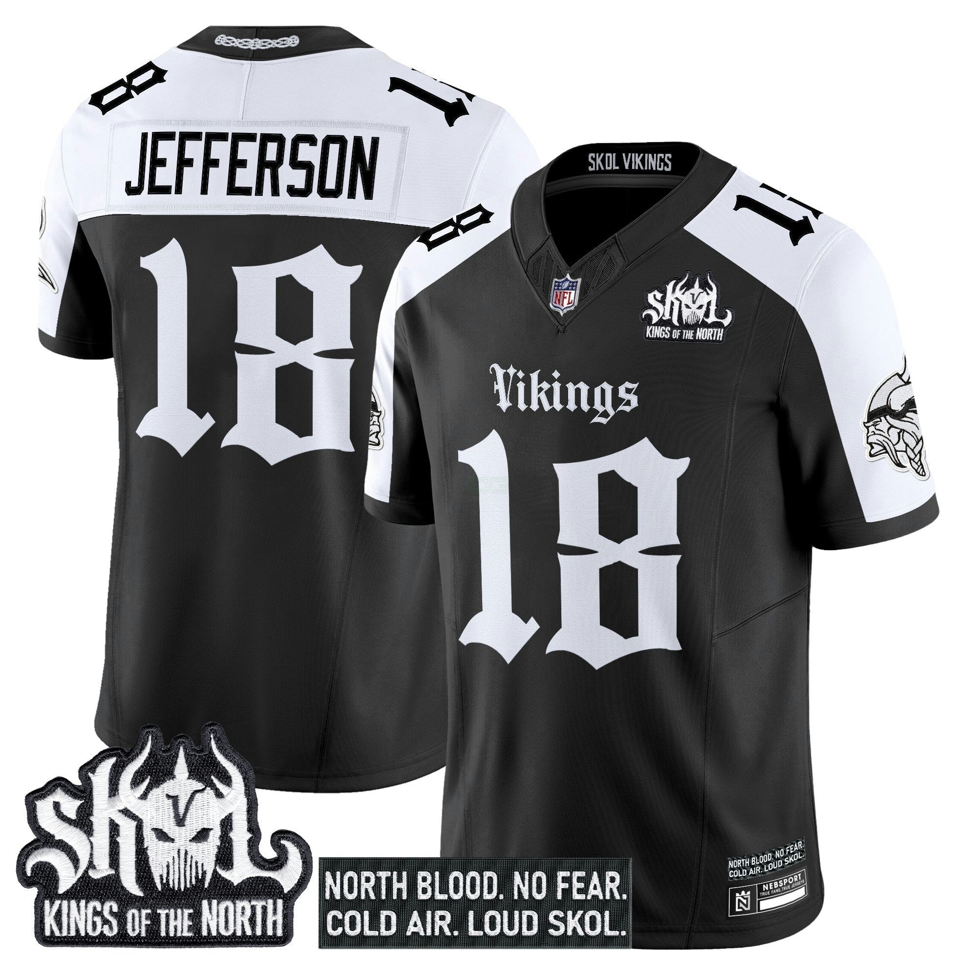 Camisa NFL Men’s Minnesota ‘Gothic Norseblood Edition’ Vapor Limited Jersey