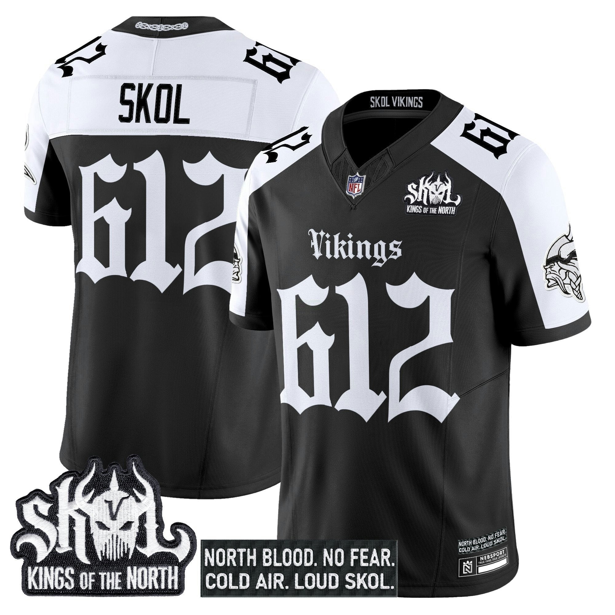 Camisa NFL Men’s Minnesota ‘Gothic Norseblood Edition’ Vapor Limited Jersey