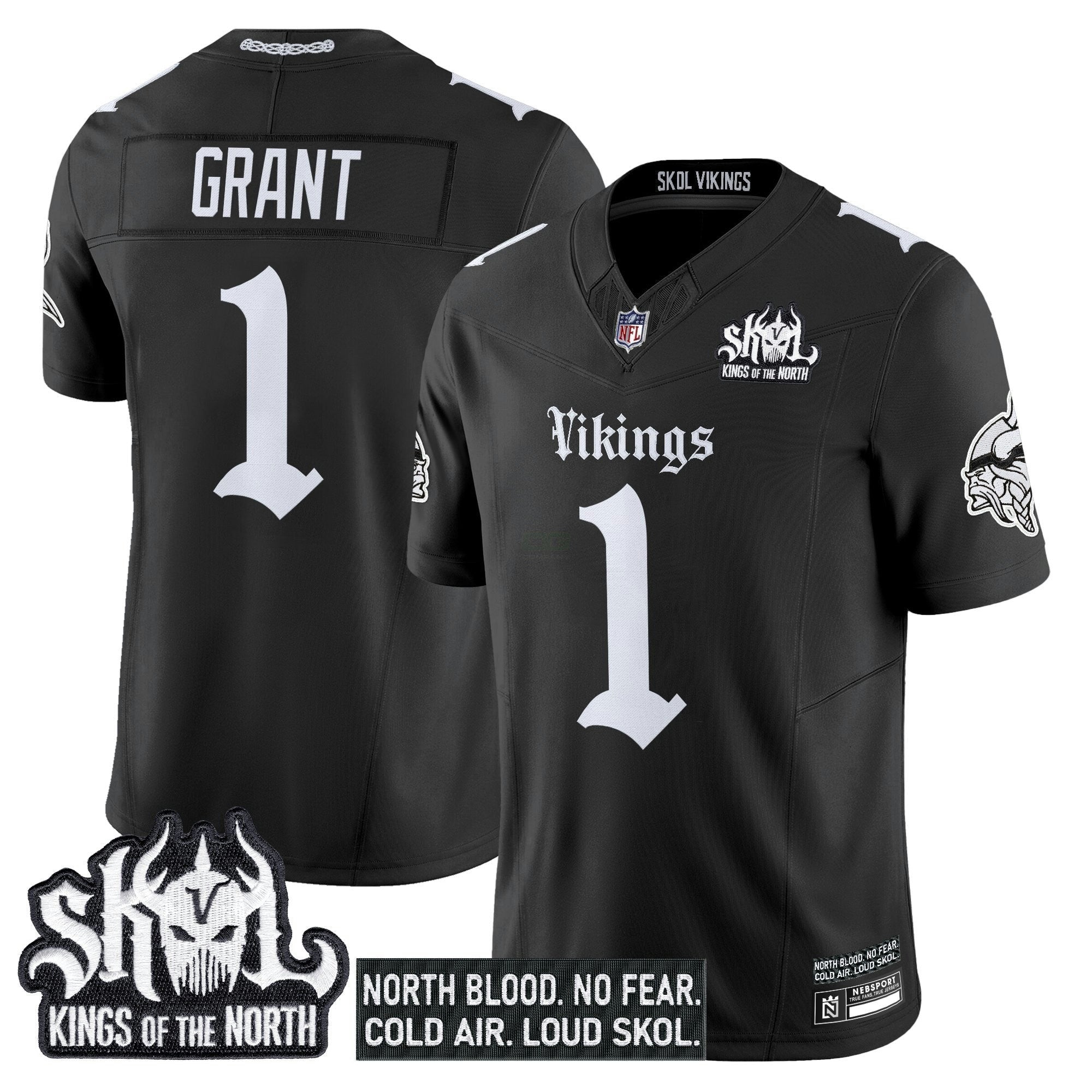 Camisa NFL Men’s Minnesota ‘Gothic Norseblood Edition’ Vapor Limited Jersey
