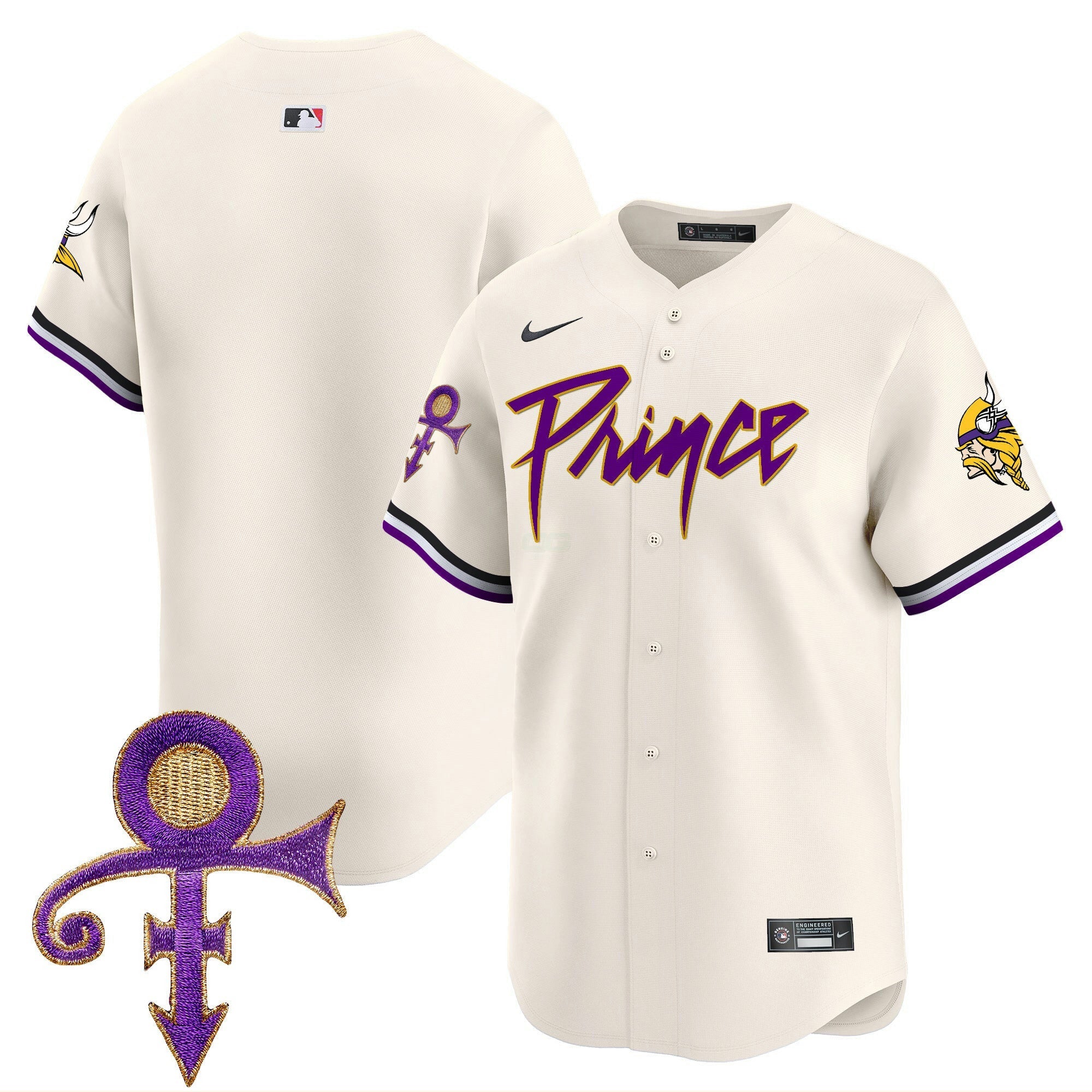 Camisa NFL Men’s Minnesota Prince Patch Vapor Premier Limited Jersey