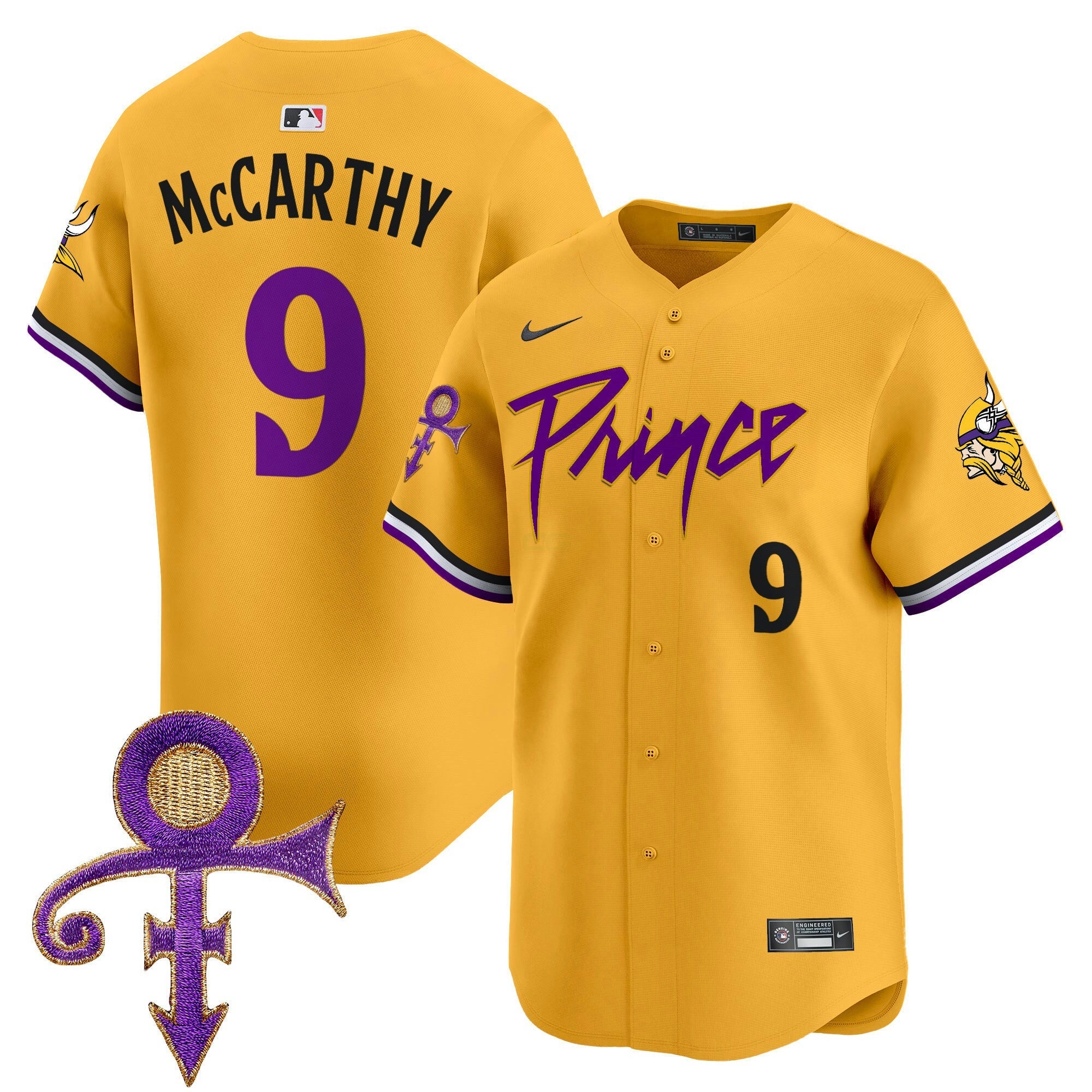Camisa NFL Men’s Minnesota Prince Patch Vapor Premier Limited Jersey