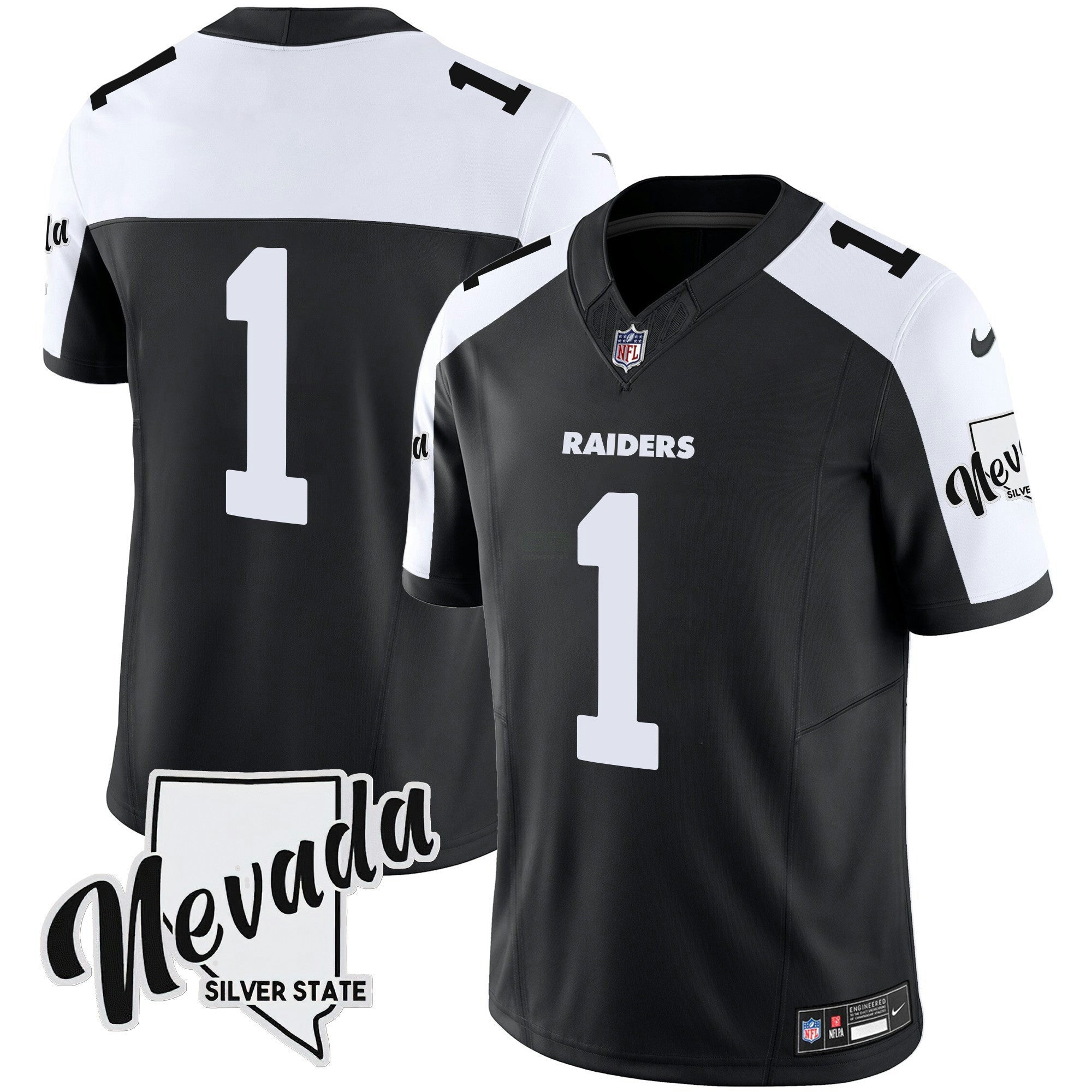 Camisa NFL Men’s Nevada Silver State Patch Vapor Jersey