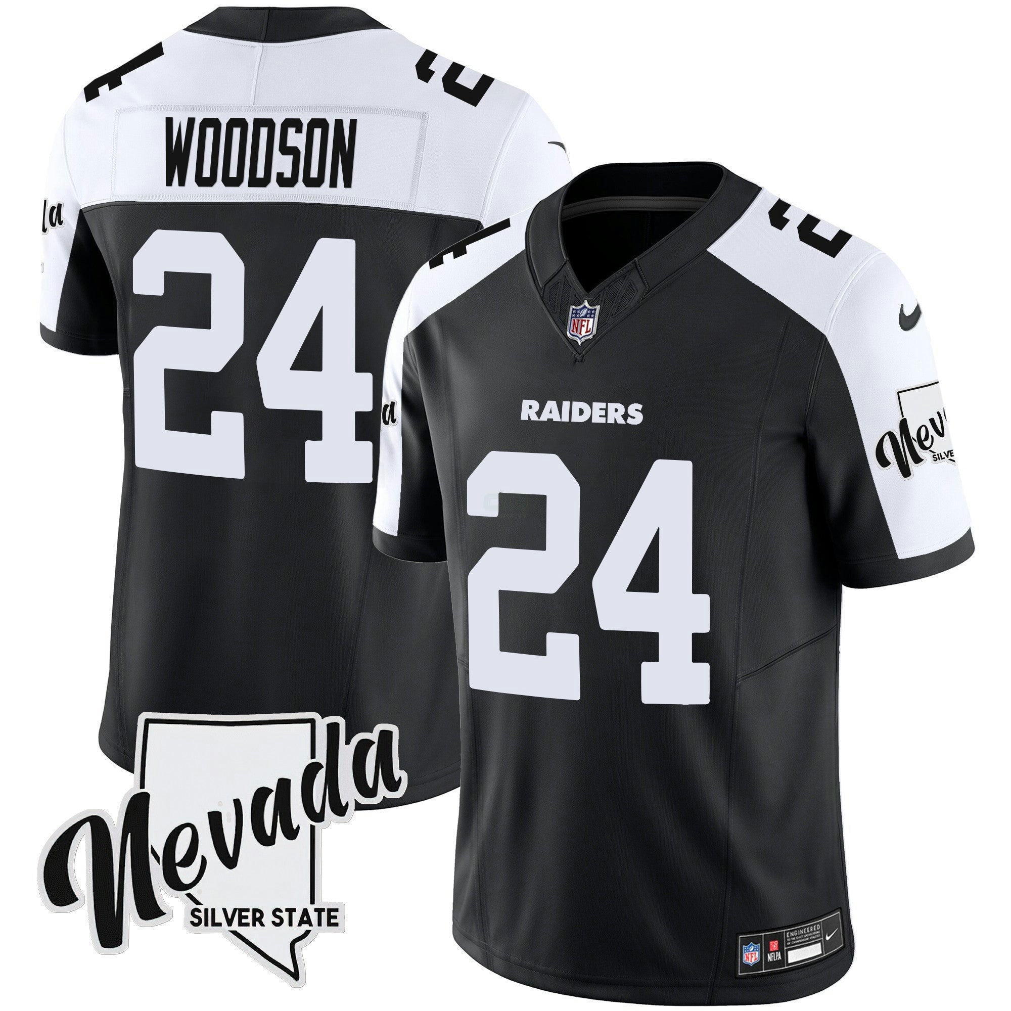 Camisa NFL Men’s Nevada Silver State Patch Vapor Jersey