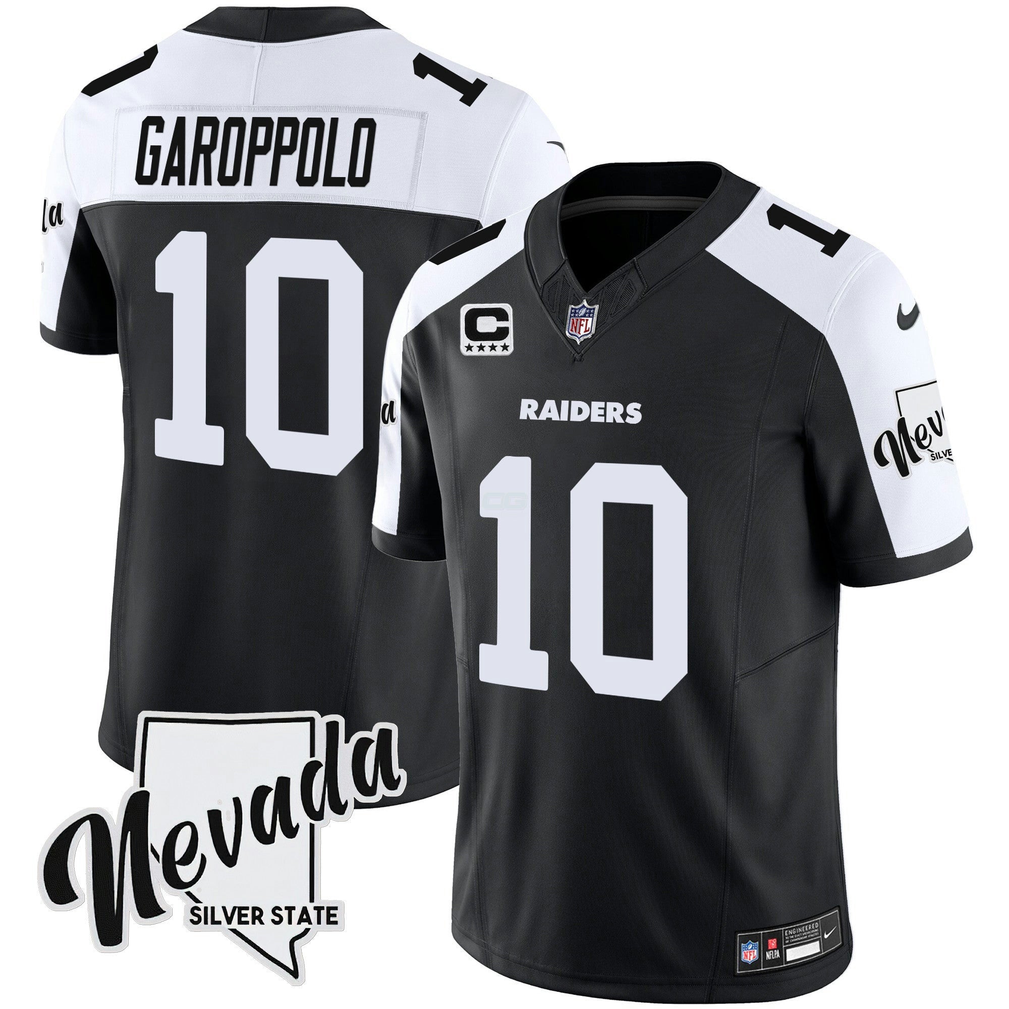 Camisa NFL Men’s Nevada Silver State Patch Vapor Jersey