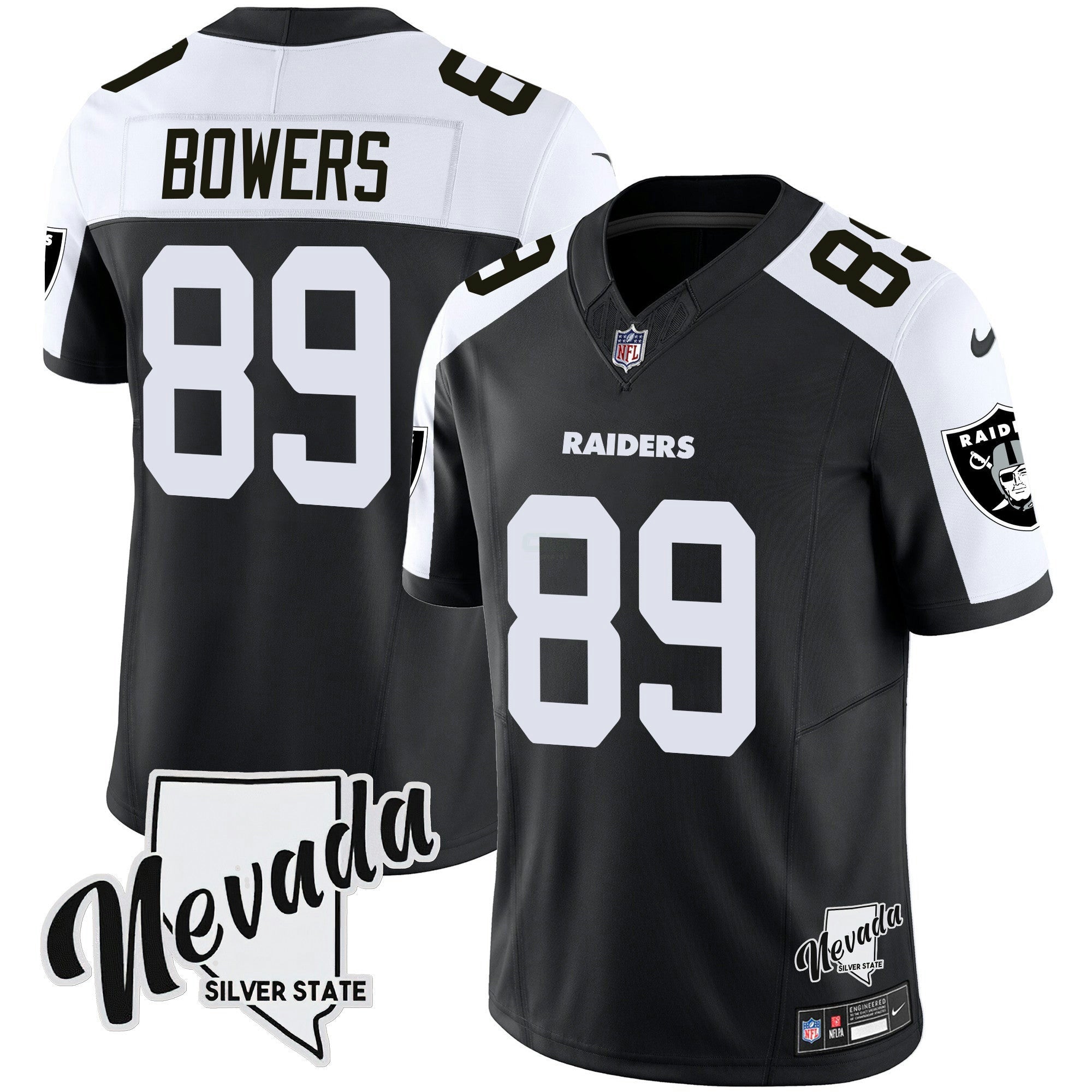 Camisa NFL Men’s Nevada Silver State Patch Vapor Jersey V2